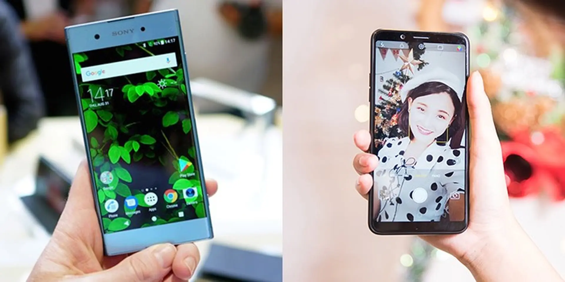 Smartphone tầm giá 6 triệu, chọn Sony Xperia XA1 Plus hay OPPO F5 Youth để chơi Tết?