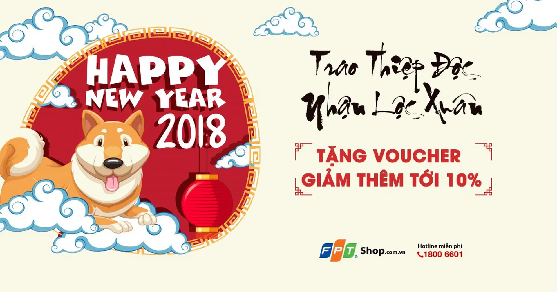 FPT Shop giảm đến 10% trong chương trình Trao thiệp độc - nhận lộc xuân
