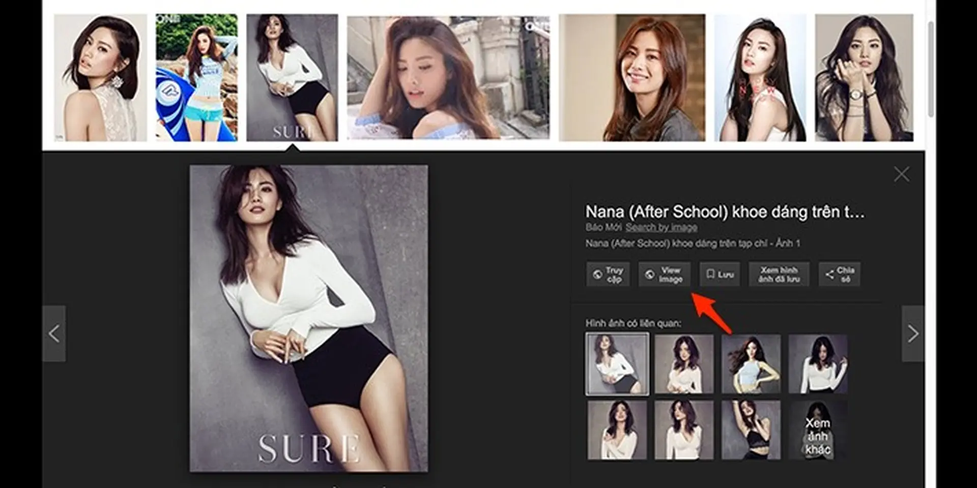 Đã có cách mang nút View Image trở lại khi tìm kiếm hình ảnh trên Google