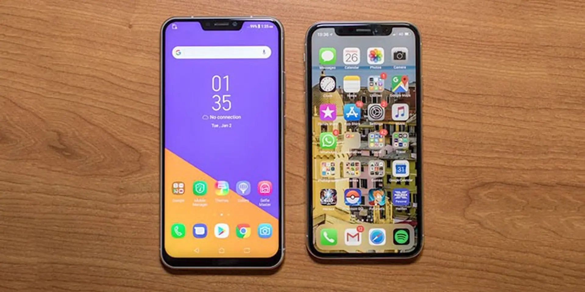 So dáng Asus Zenfone 5 vs iPhone X: Bạn chọn Android hay iOS?