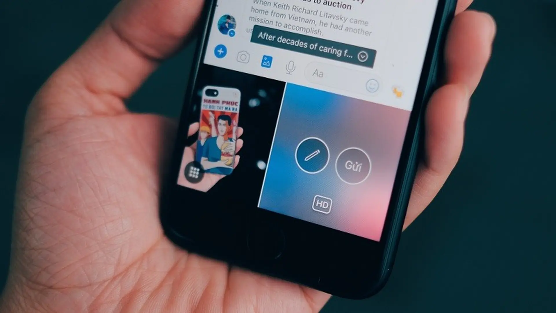 Tối 18/4 nhiều người không thể gửi ảnh qua Facebook Messenger