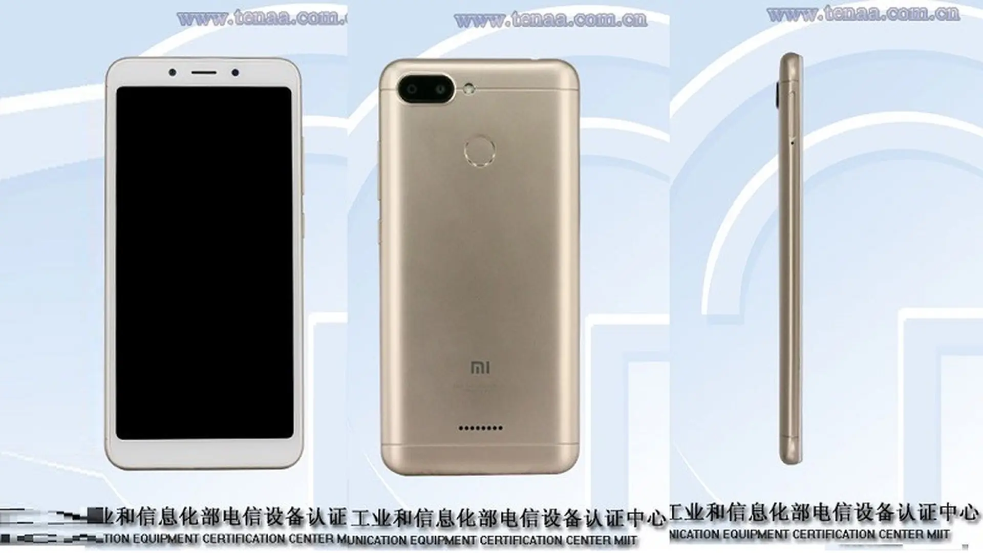 Xiaomi Redmi 6A xuất hiện hình ảnh thực tế trên TENAA 