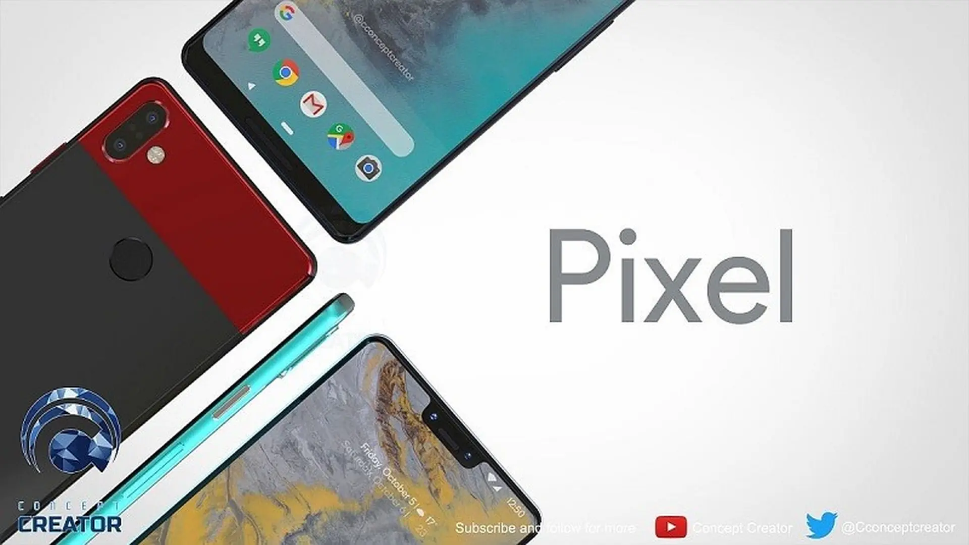 Cùng chiêm ngưỡng concept Google Pixel 3 XL sang trọng và đầy màu sắc!