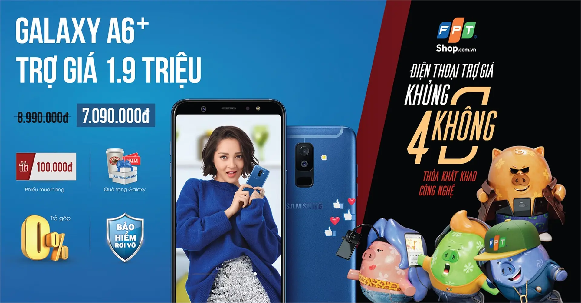 FPT Shop trợ giá đến 3,8 triệu đồng cho các dòng smartphone tầm trung của Samsung