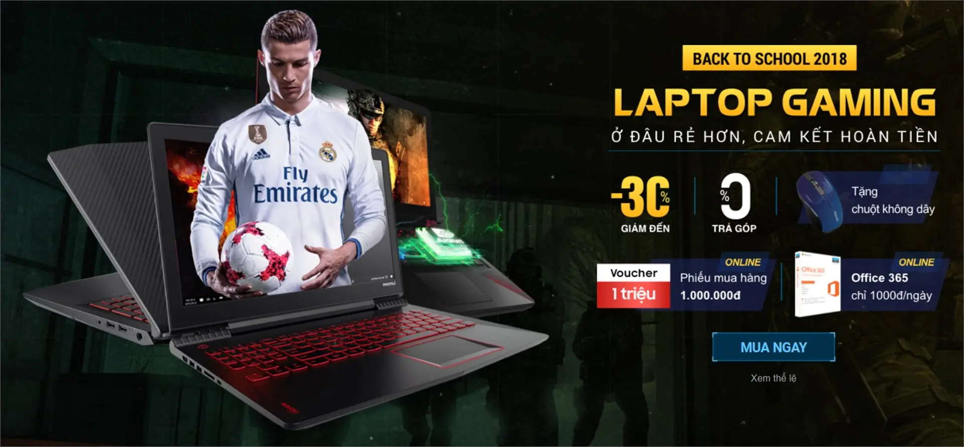 Được giảm đến 1 triệu đồng và nhận thêm quà thiết thực khi mua laptop gaming tại FPT Shop