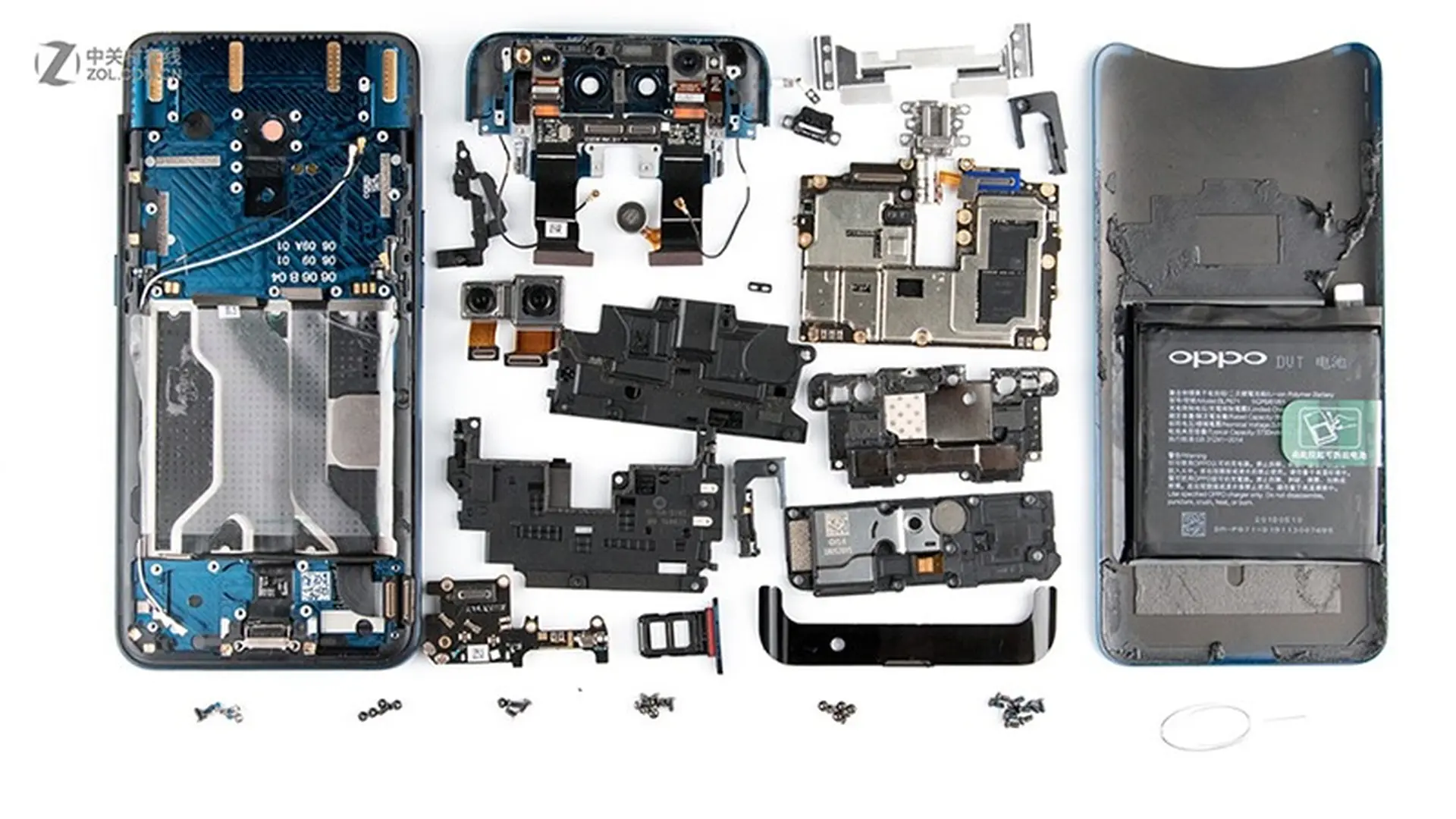 "Mổ bụng" OPPO Find X để chiêm ngưỡng cách thức hoạt động của cơ chế camera trượt