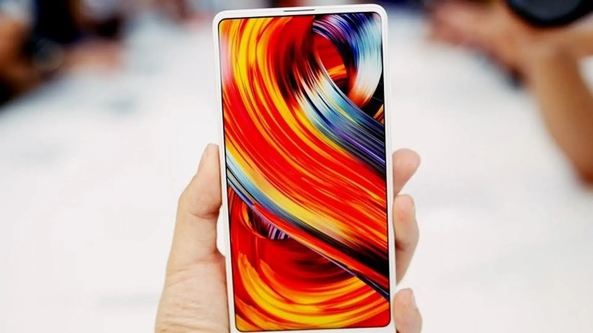 Xiaomi Mi Mix 3 màu trắng rò rỉ ảnh mặt trước, 4 viền đều siêu mỏng!