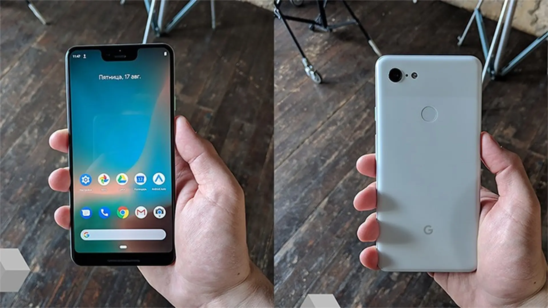 Google Pixel 3 XL tiếp tục lộ ảnh thực tế với màn hình “tai thỏ” và viền dưới khá dày