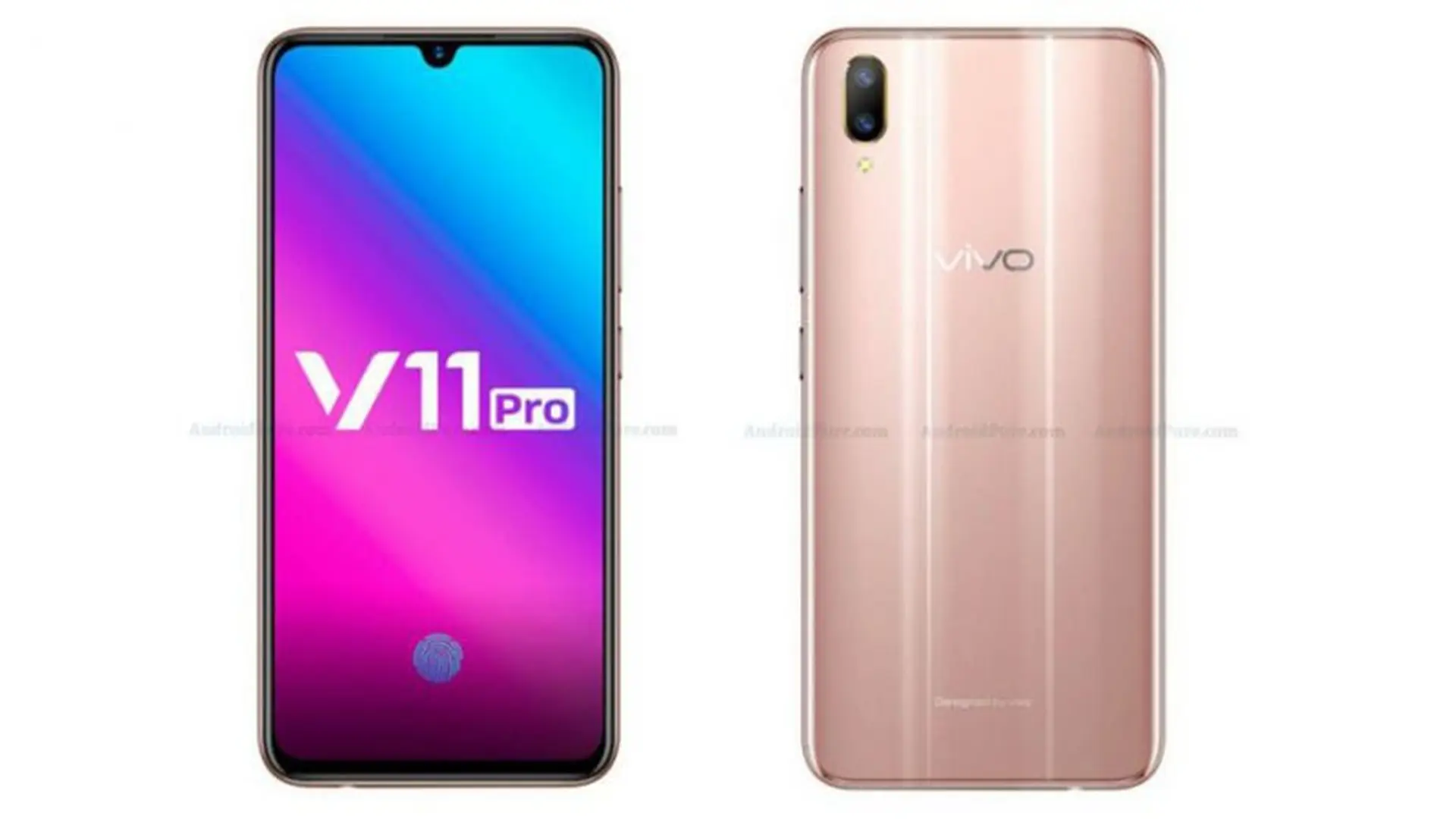 Vivo V11 Pro màn hình giọt nước vừa lộ ảnh render kèm thông số cấu hình chi tiết