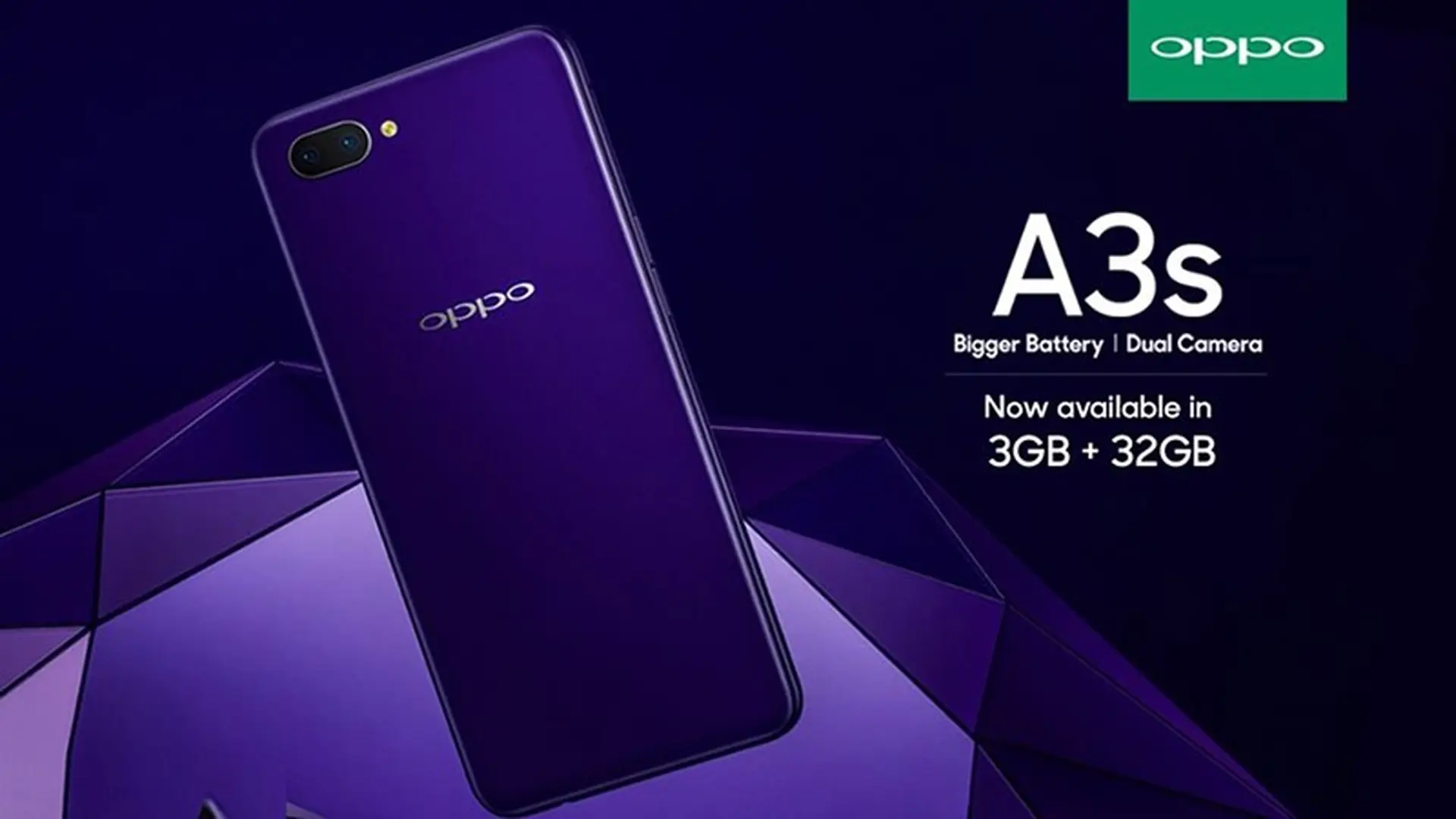 OPPO A3s phiên bản 3GB - 32Gb chính thức được giới thiệu, mức giá dự kiến khá hấp dẫn
