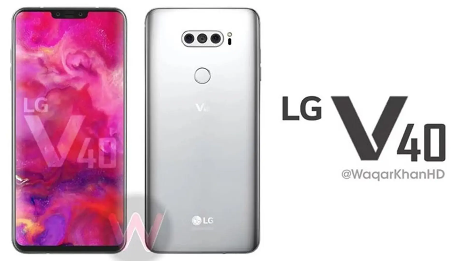 LG V40 ThinQ bất ngờ lộ ảnh mặt trước, xác nhận có màn hình khuyết đỉnh, camera selfie kép