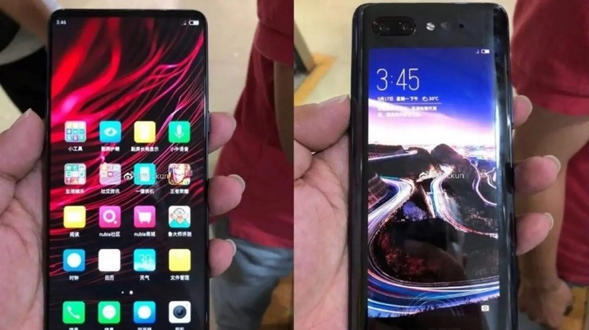 Nubia Z18s với 2 màn hình, RAM 8GB, chip Snapdragon 845 lộ ảnh thực tế