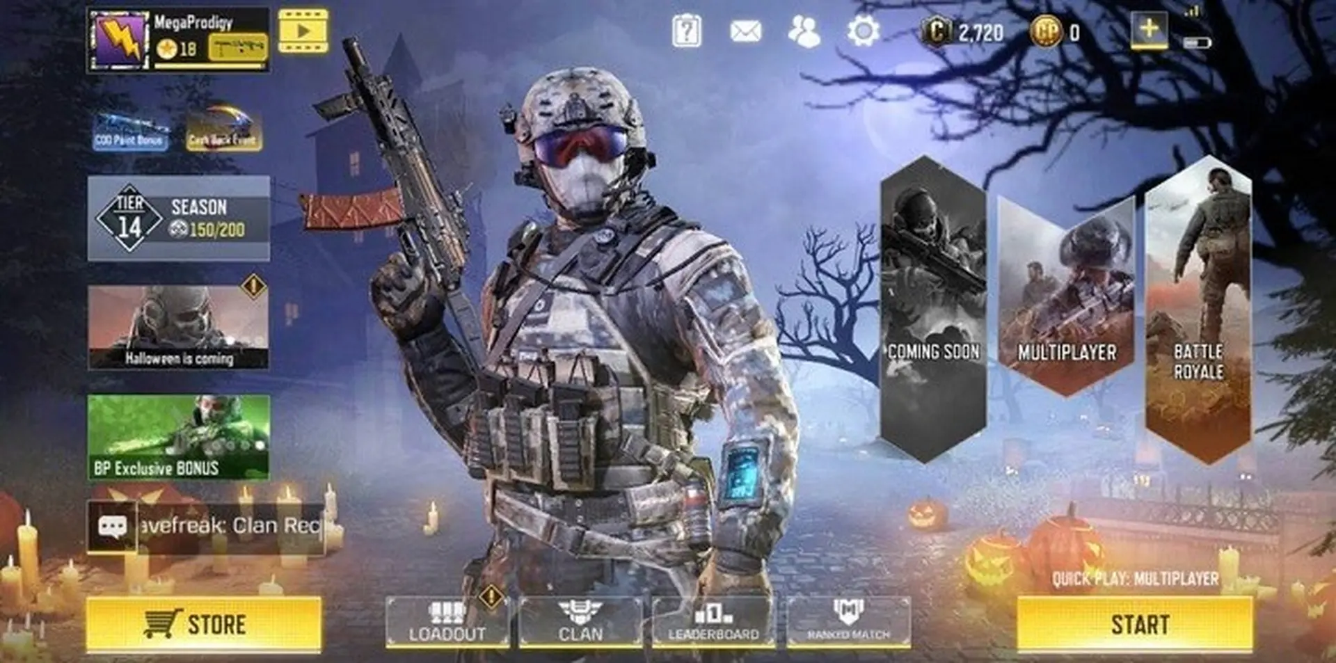 Call of Duty Mobile cập nhật sự kiện Halloween mới 21/10
