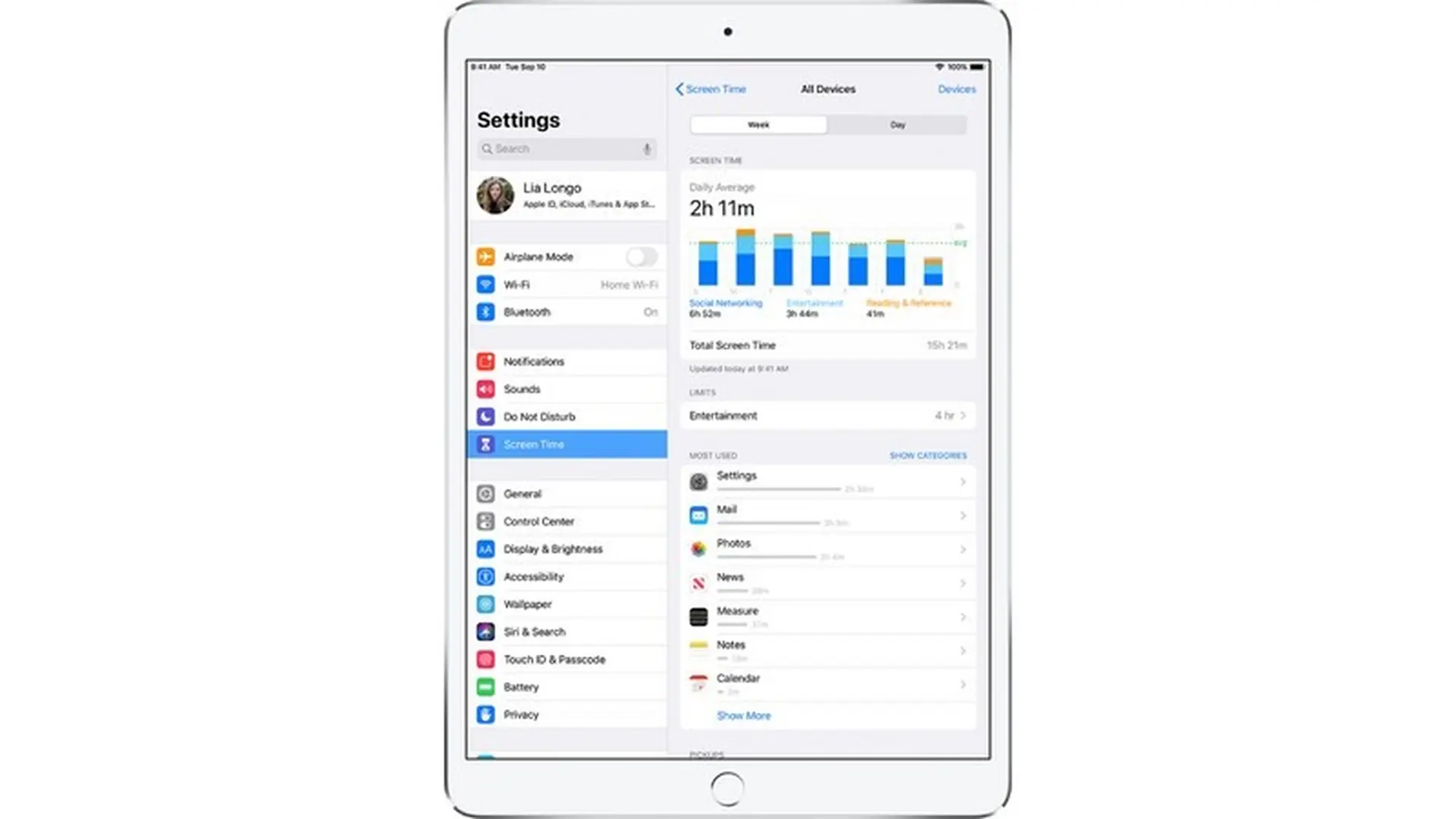 Nhận báo cáo về việc sử dụng thiết bị của bạn trên iPadOS 13