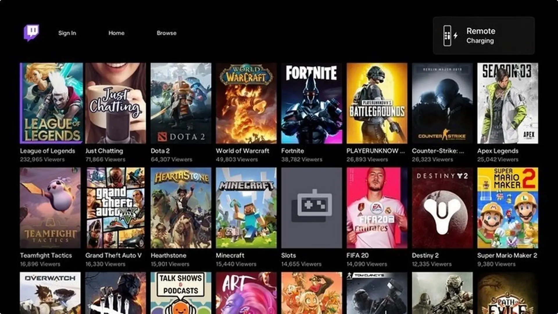 Ứng dụng Twitch hiện đã có trên Apple TV