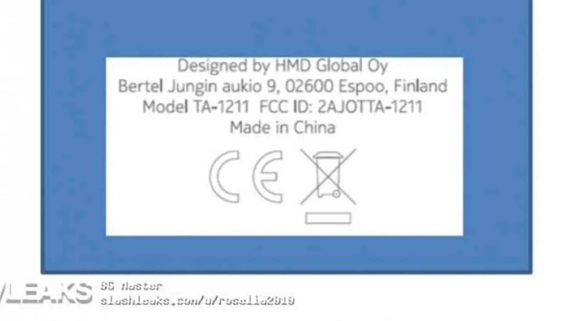 Nokia 5.2 với số model TA-1211 xuất hiện trong dữ liệu FCC