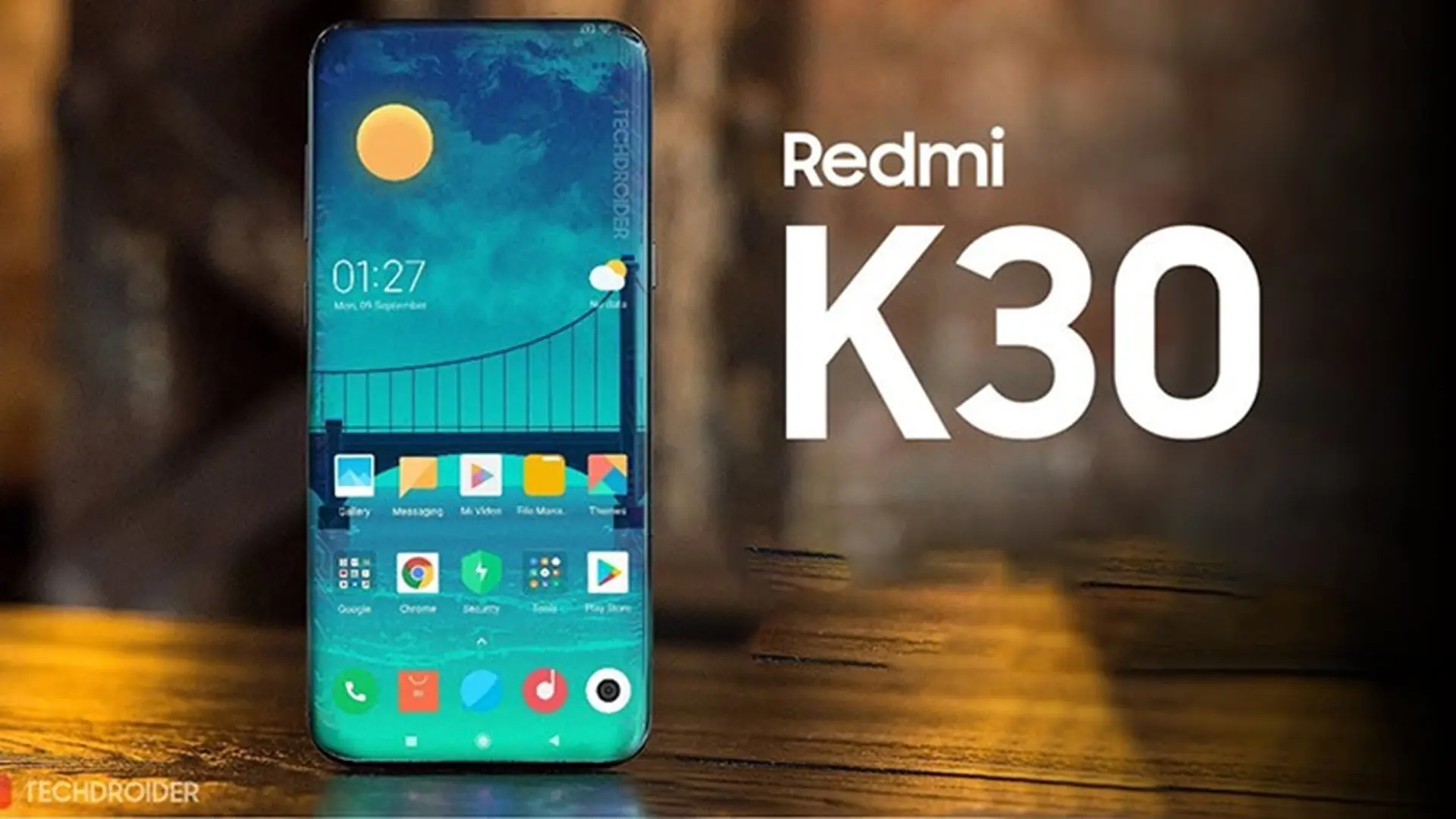 Redmi K30 sẽ dùng màn hình LCD và cảm biến vân tay ở cạnh bên