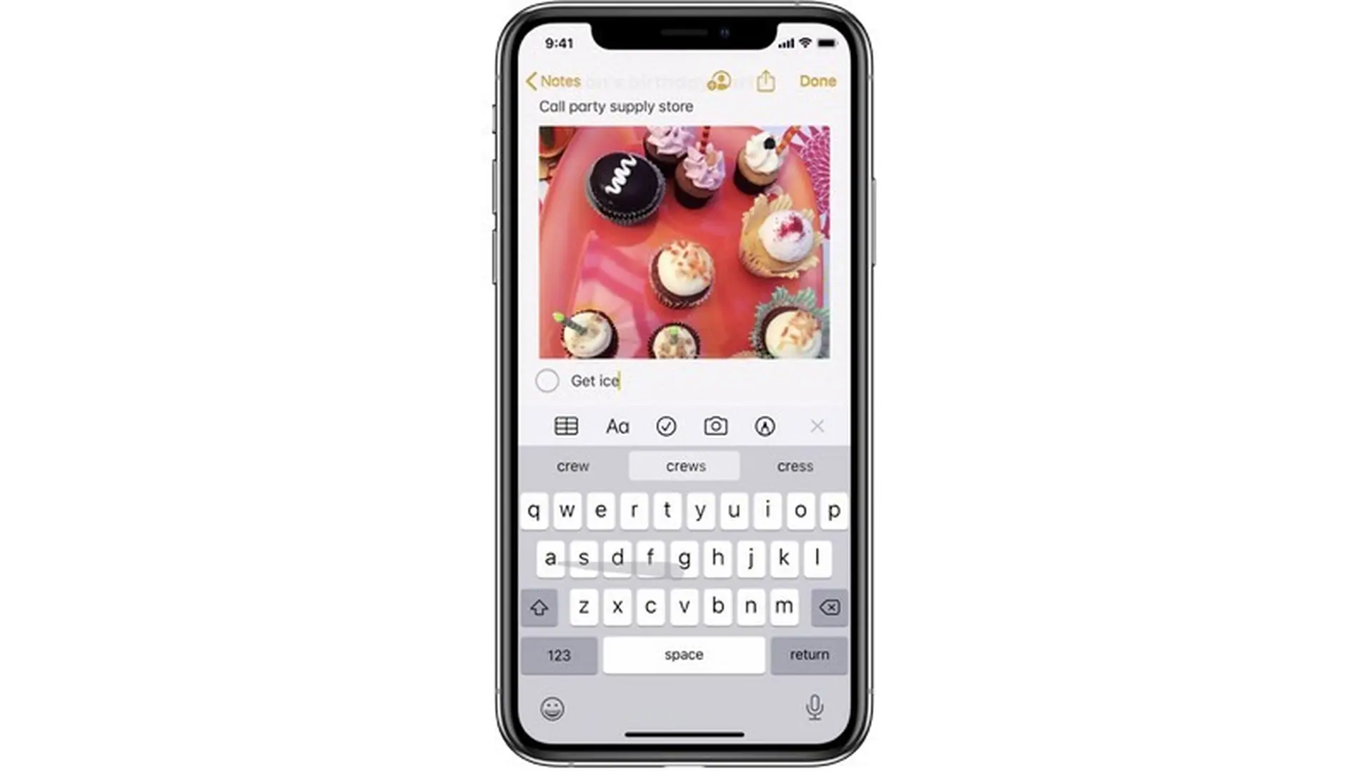 Nhập và sửa văn bản trên iOS 13