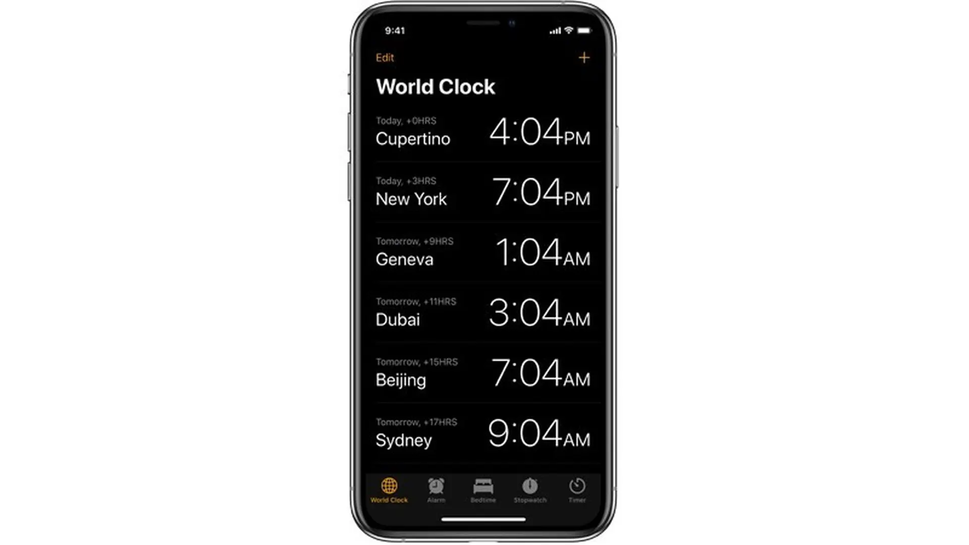 Xem thời gian ở các thành phố trên khắp thế giới trên iOS 13