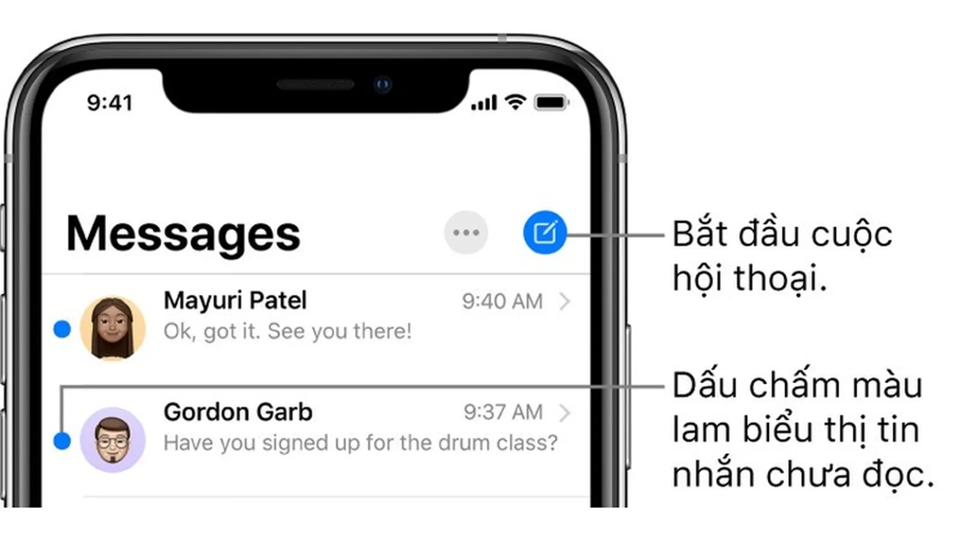 Gửi và nhận tin nhắn văn bản trên iOS 13