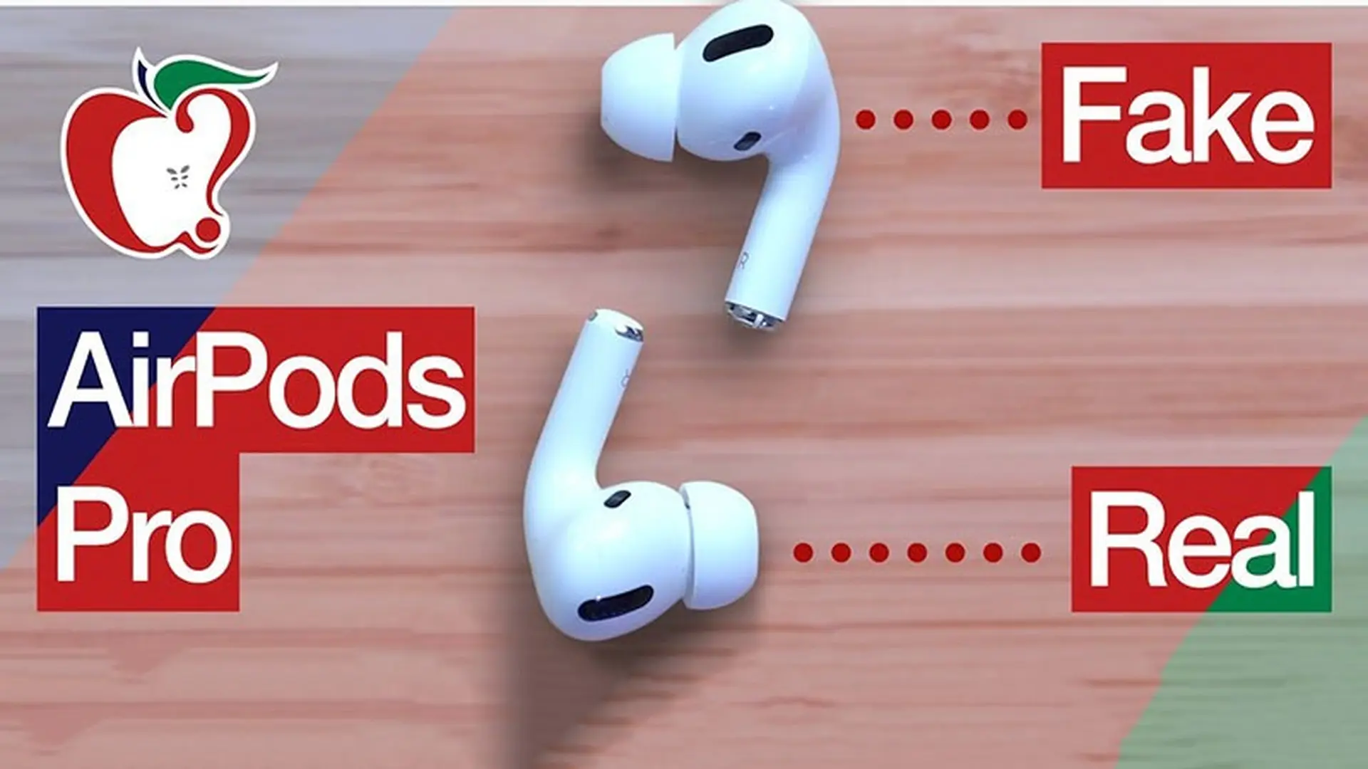 So sánh AirPdos Pro hàng "nhái" giá 95 USD và hàng thật