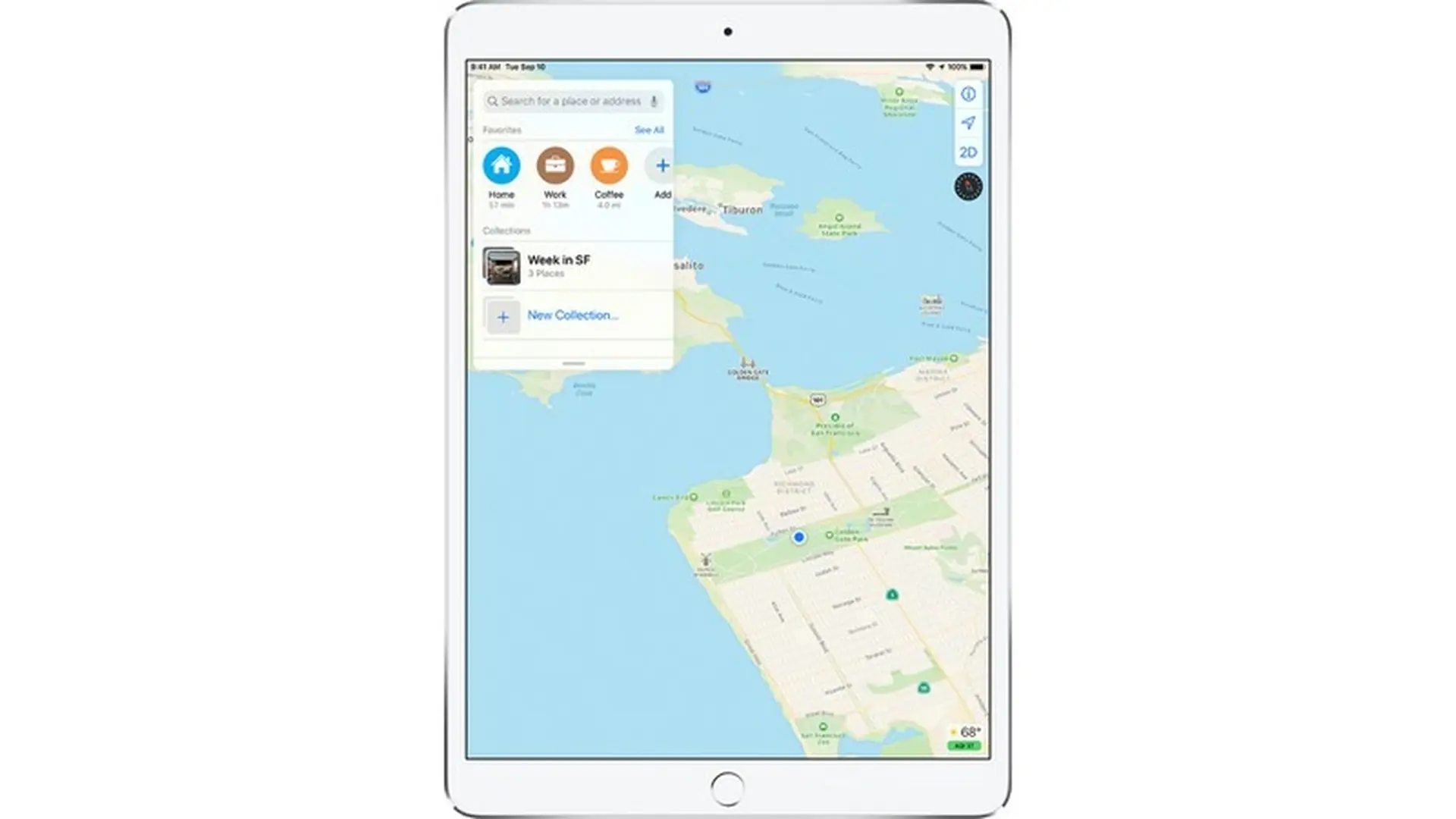 Tạo bộ sưu tập trong Bản đồ trên iPadOS 13