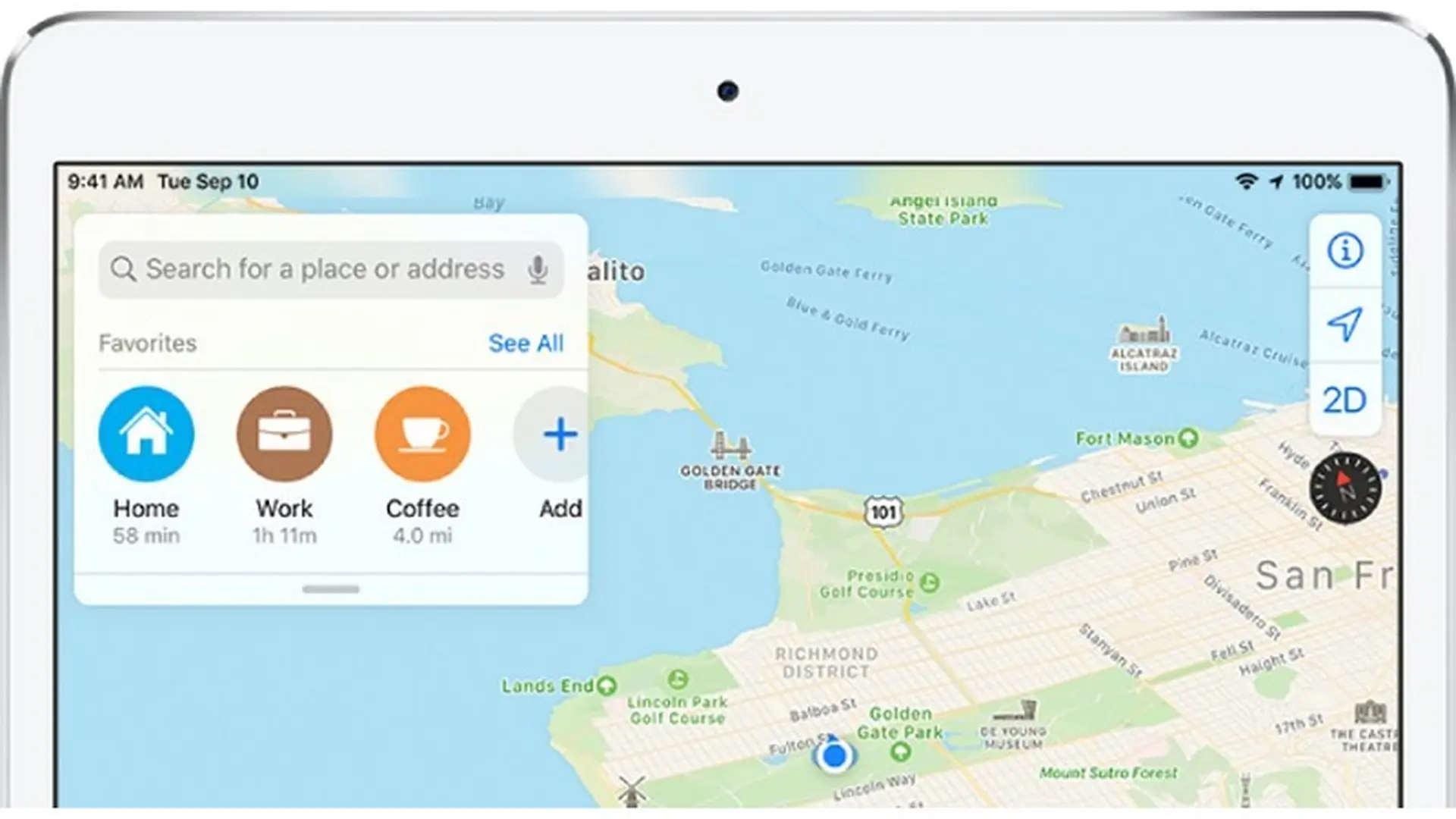 Lưu địa điểm ưa thích trong Bản đồ trên iPadOS 13