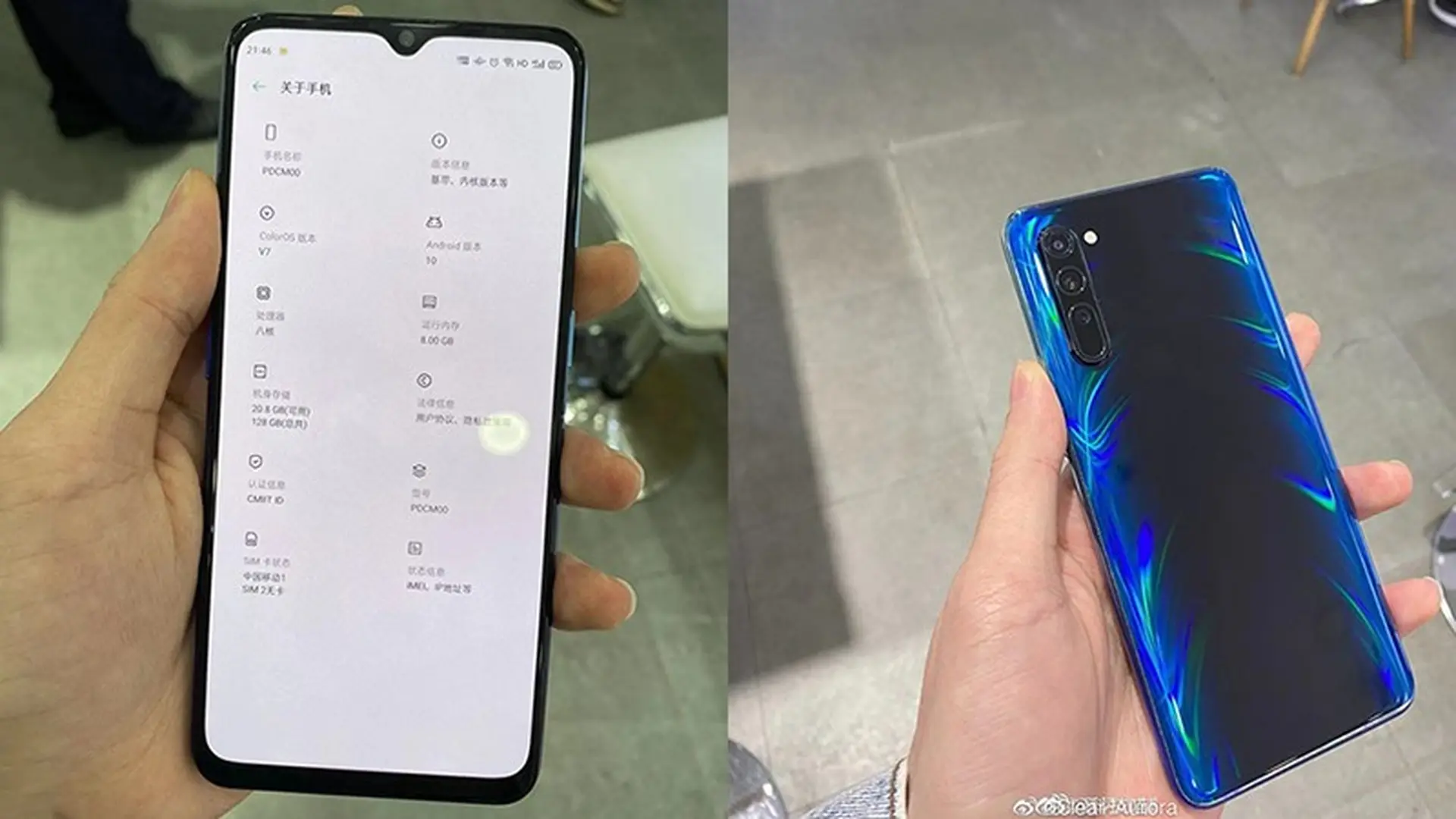 OPPO Reno 3 lộ ảnh thực tế, xác nhận dùng chip Dimensity 1000L 5G, chạy Android 10