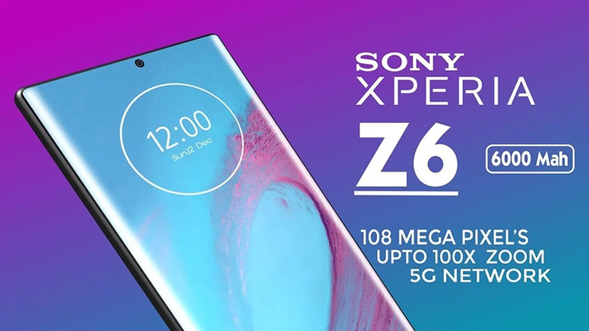 Xuất hiện concept Sony Xperia 6 5G (2020) với thiết kế màn hình cạnh cong tuyệt đẹp