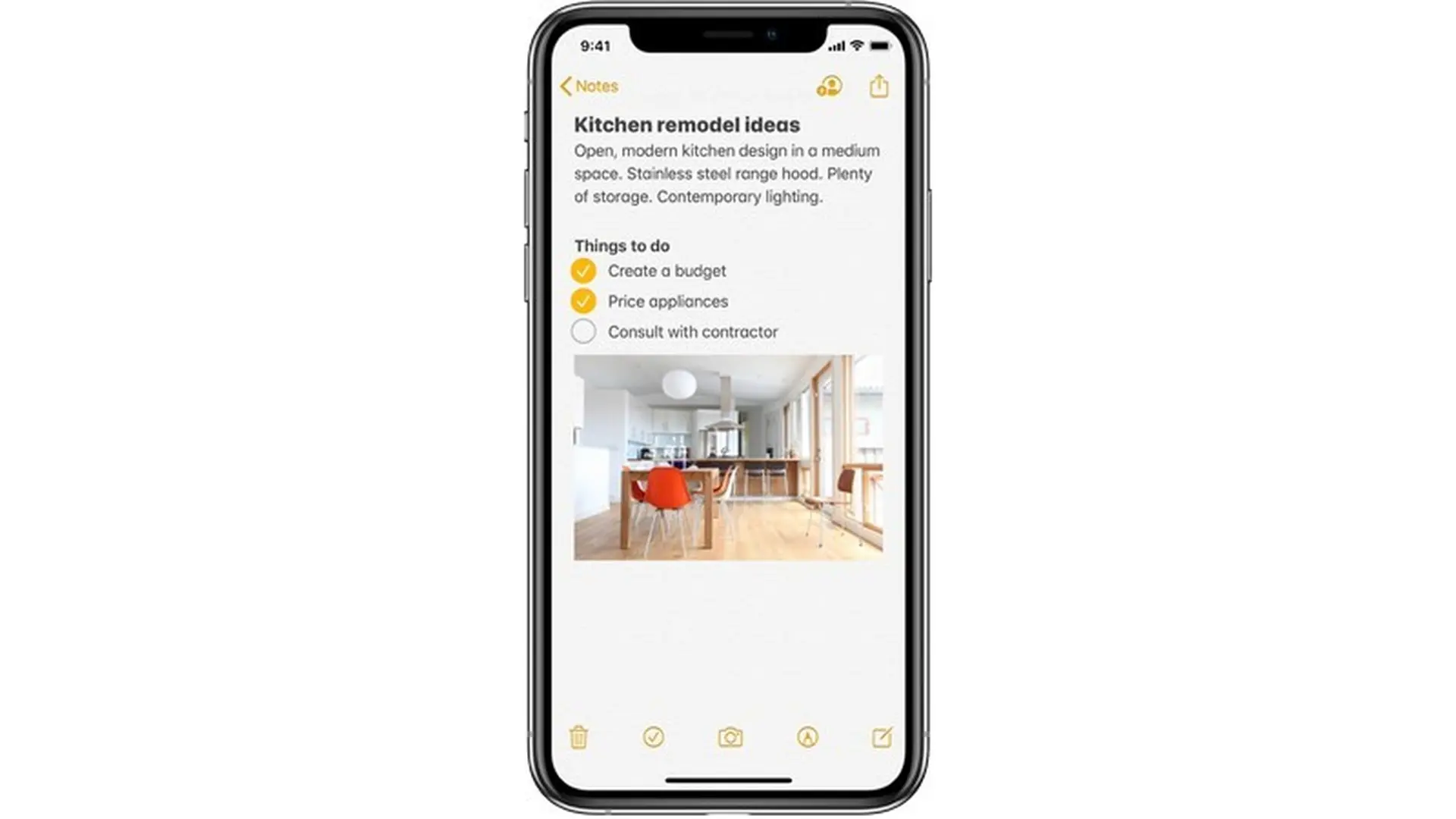 Viết ghi chú trên iOS 13