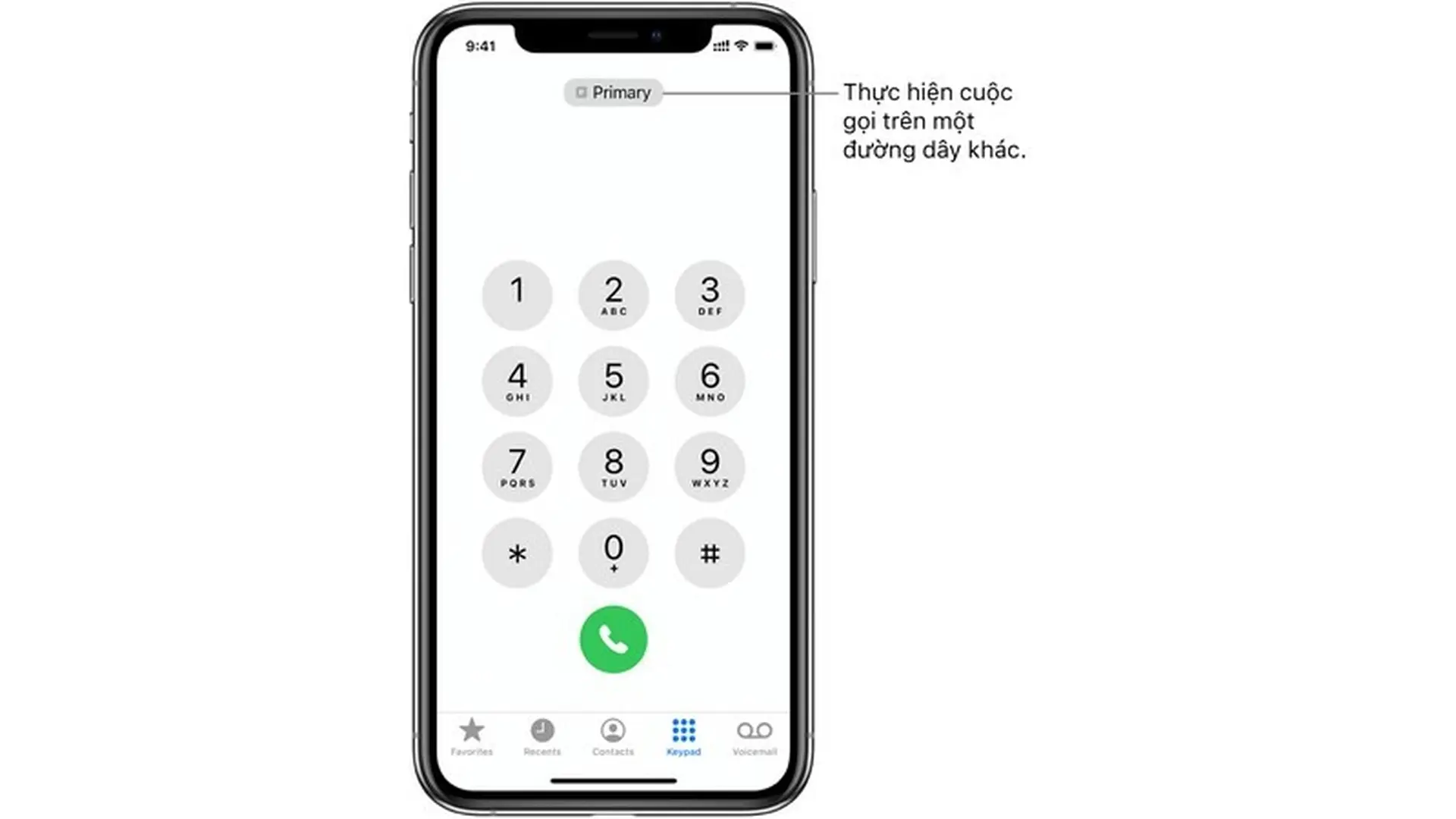 Thực hiện cuộc gọi trên iOS 13