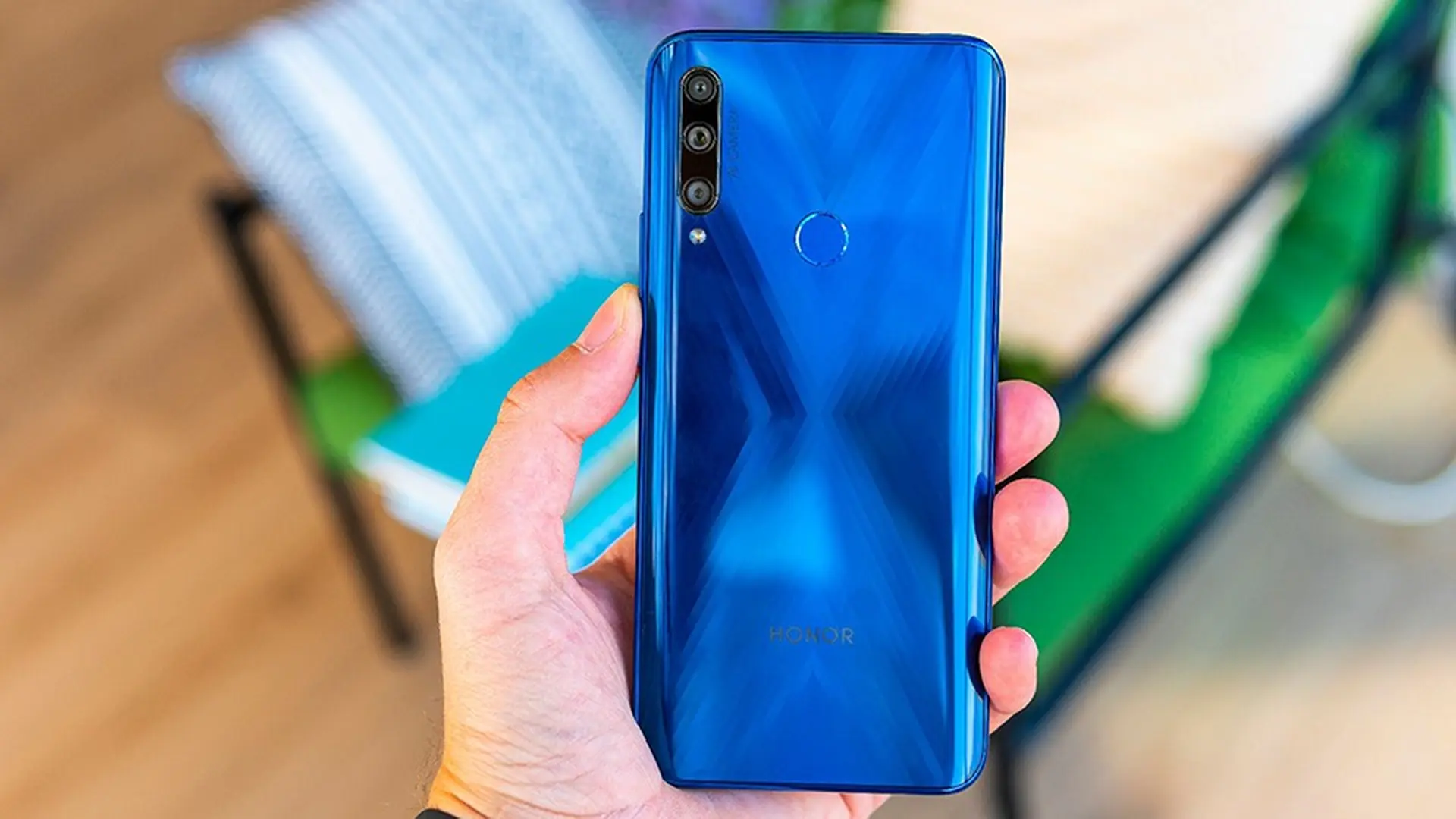 Cận cảnh Honor 9X Xanh tinh linh: màn hình không viền, thiết kế rất độc đáo