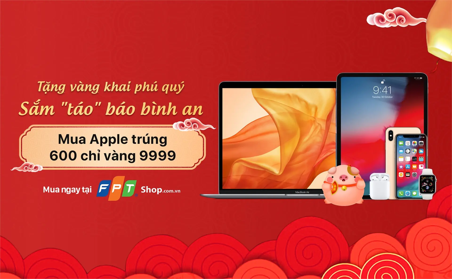 Mua "Táo", FPT Shop tặng 600 chỉ vàng