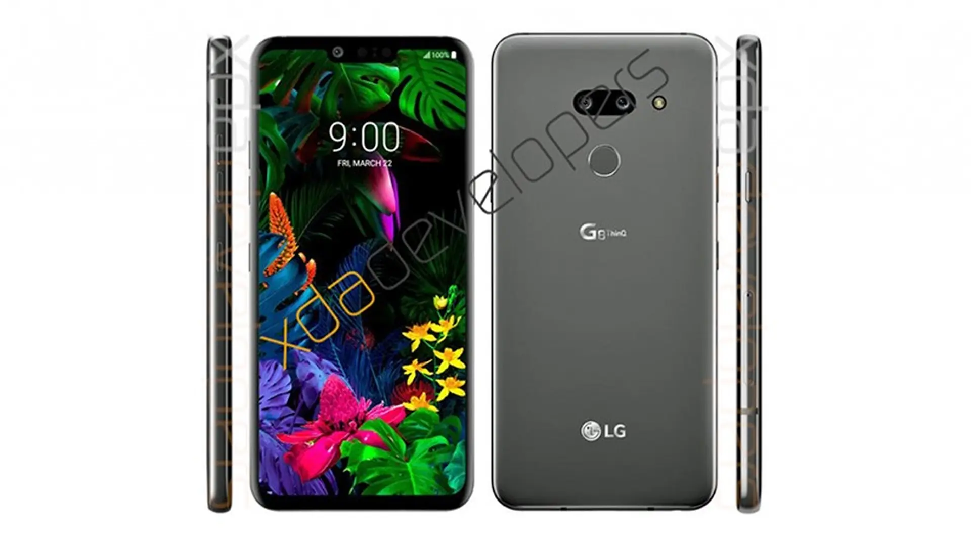 LG G8 ThinQ lộ ảnh render mới với thiết kế không mấy ấn tượng