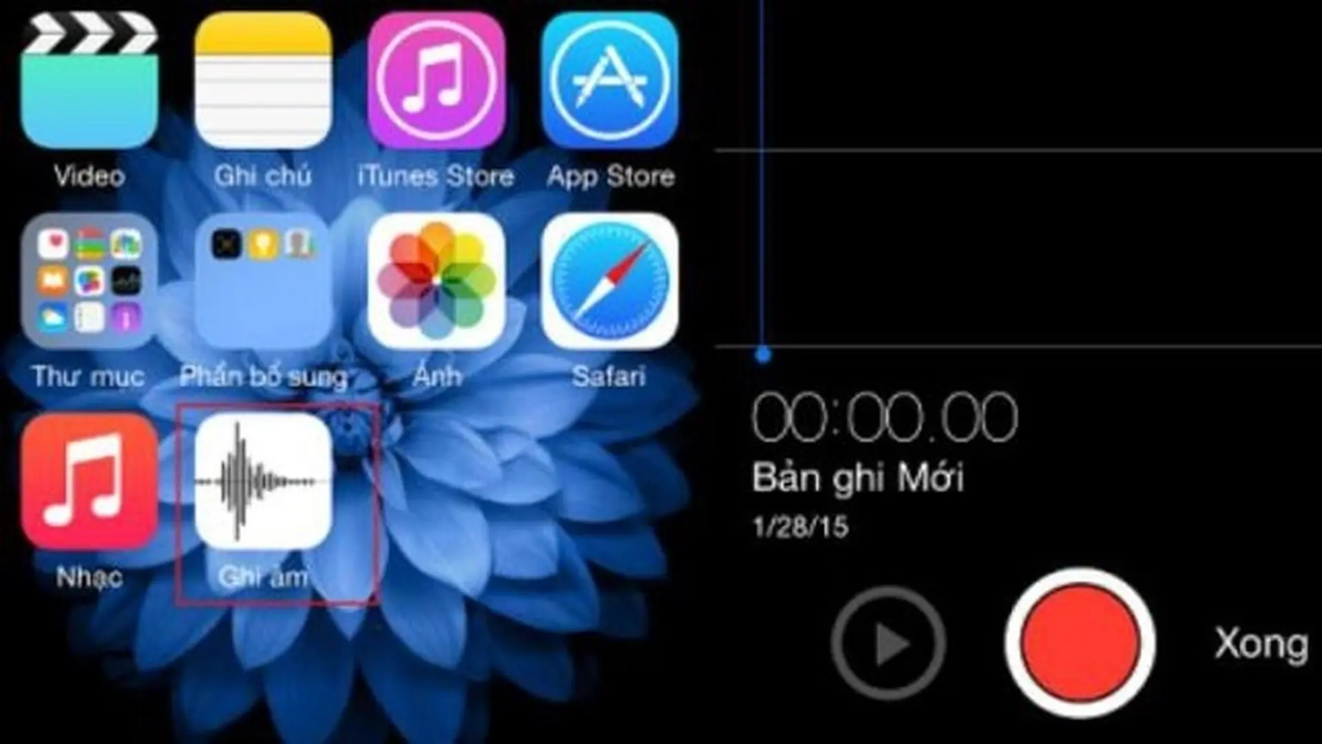 Cách ghi âm trên iPhone