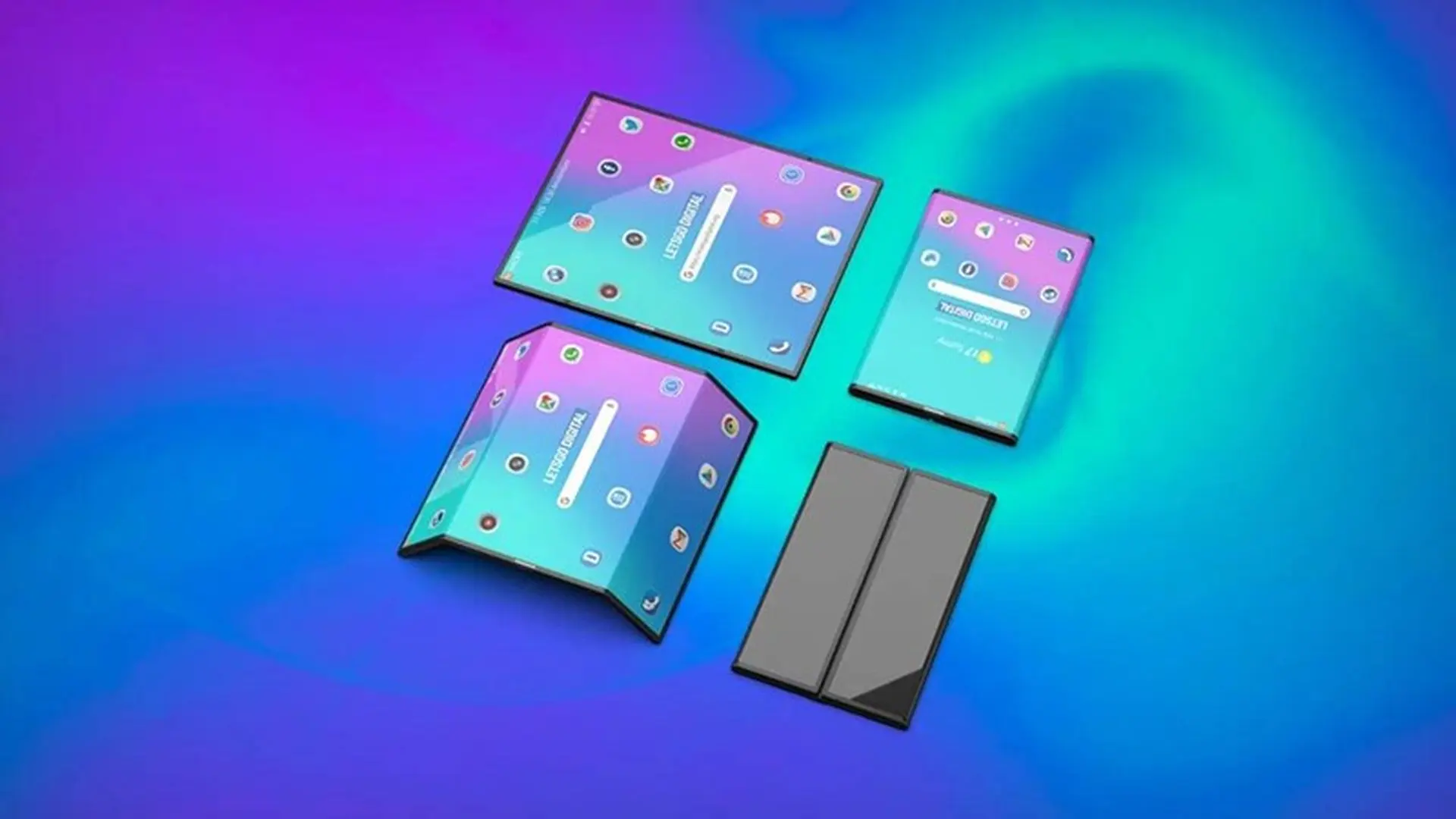 Lộ ảnh render của smartphone Xiaomi màn hình gập, Samsung và Huawei nên sợ dần đi là vừa
