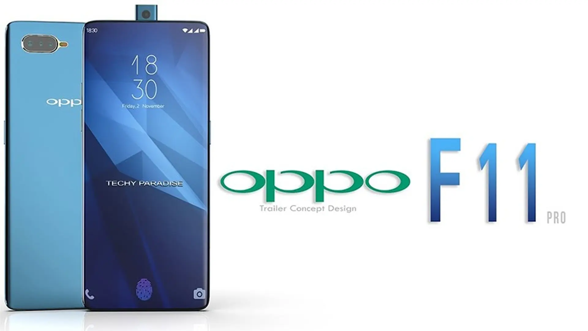 OPPO F11 Pro lộ ảnh thực tế với thiết kế gradient bắt mắt, camera sau kép
