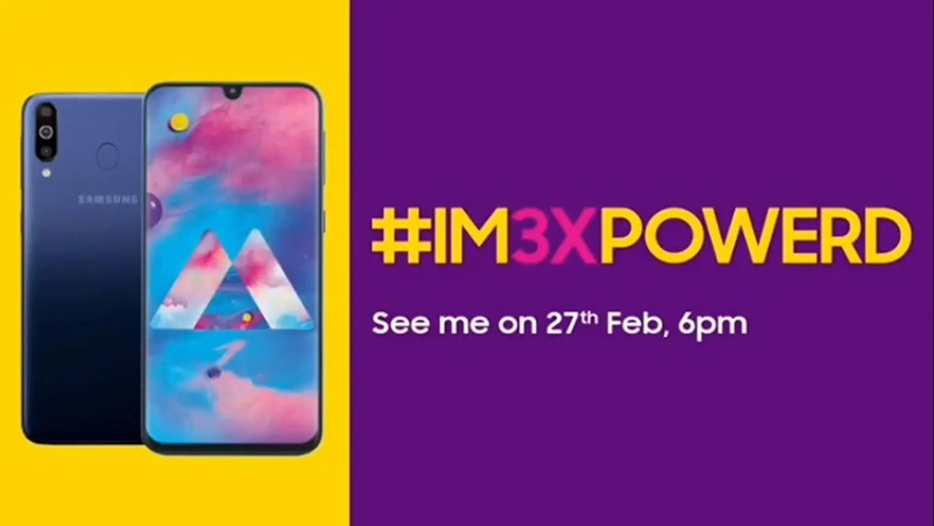 Đây là ngày ra mắt Galaxy M30, smartphone 3 camera sau, pin 5,000 mAh của Samsung