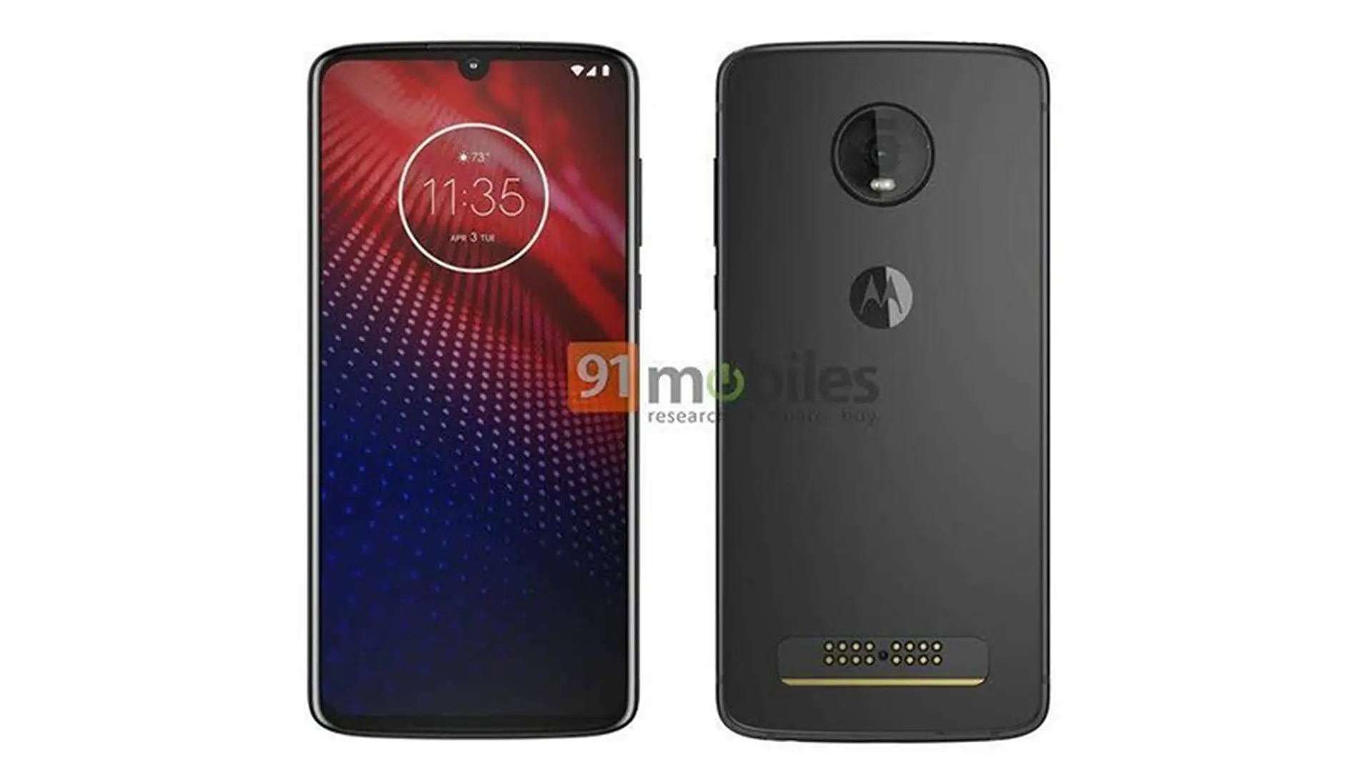 Moto Z4 lộ ảnh báo chí chính thức với màn hình giọt nước, thiết kế mô-đun