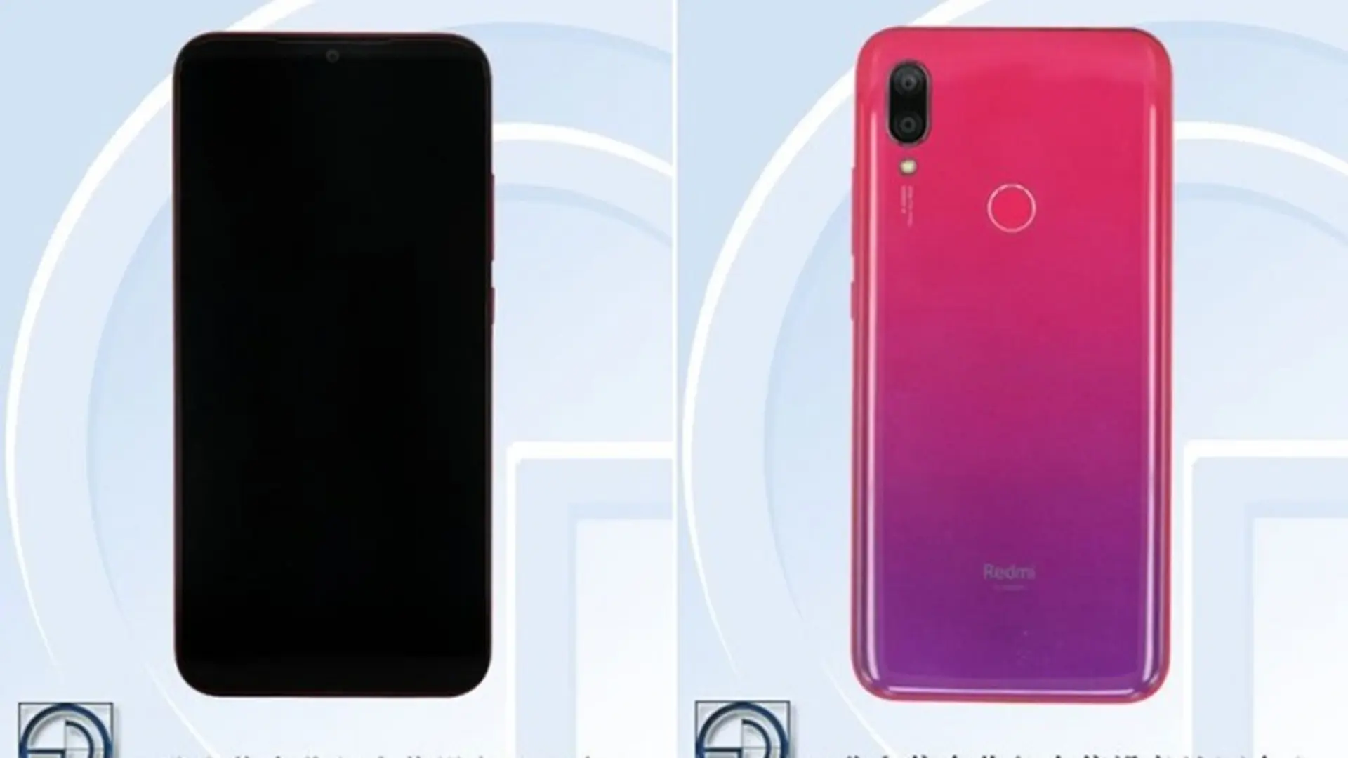 Hình ảnh Redmi 7 xuất hiện trên TENAA, xác nhận có camera kép, thiết kế màu gradient