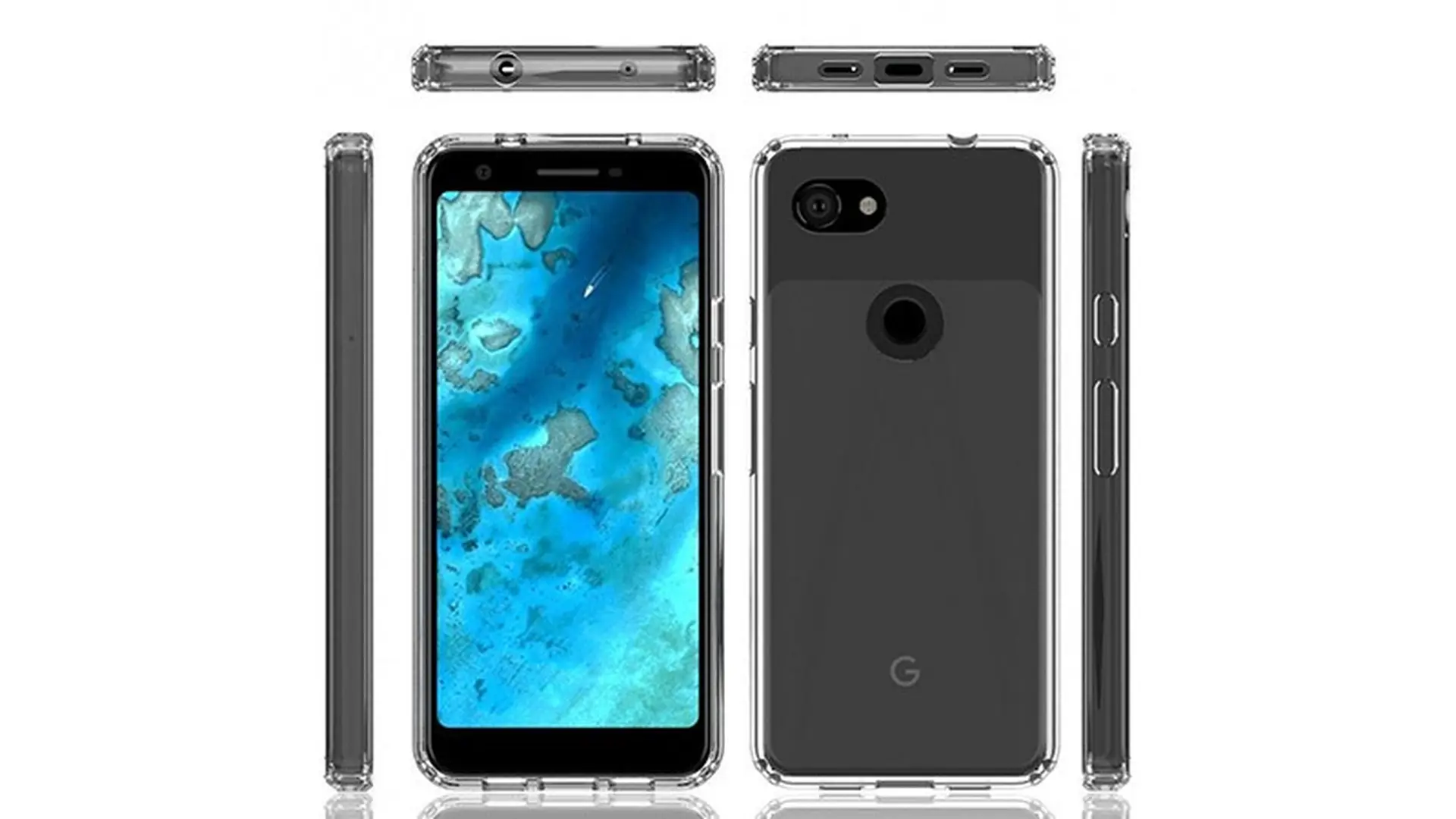 Thiết kế bộ đôi Google Pixel 3a và Pixel 3a XL lộ diện rõ nét qua ảnh ốp lưng mới nhất