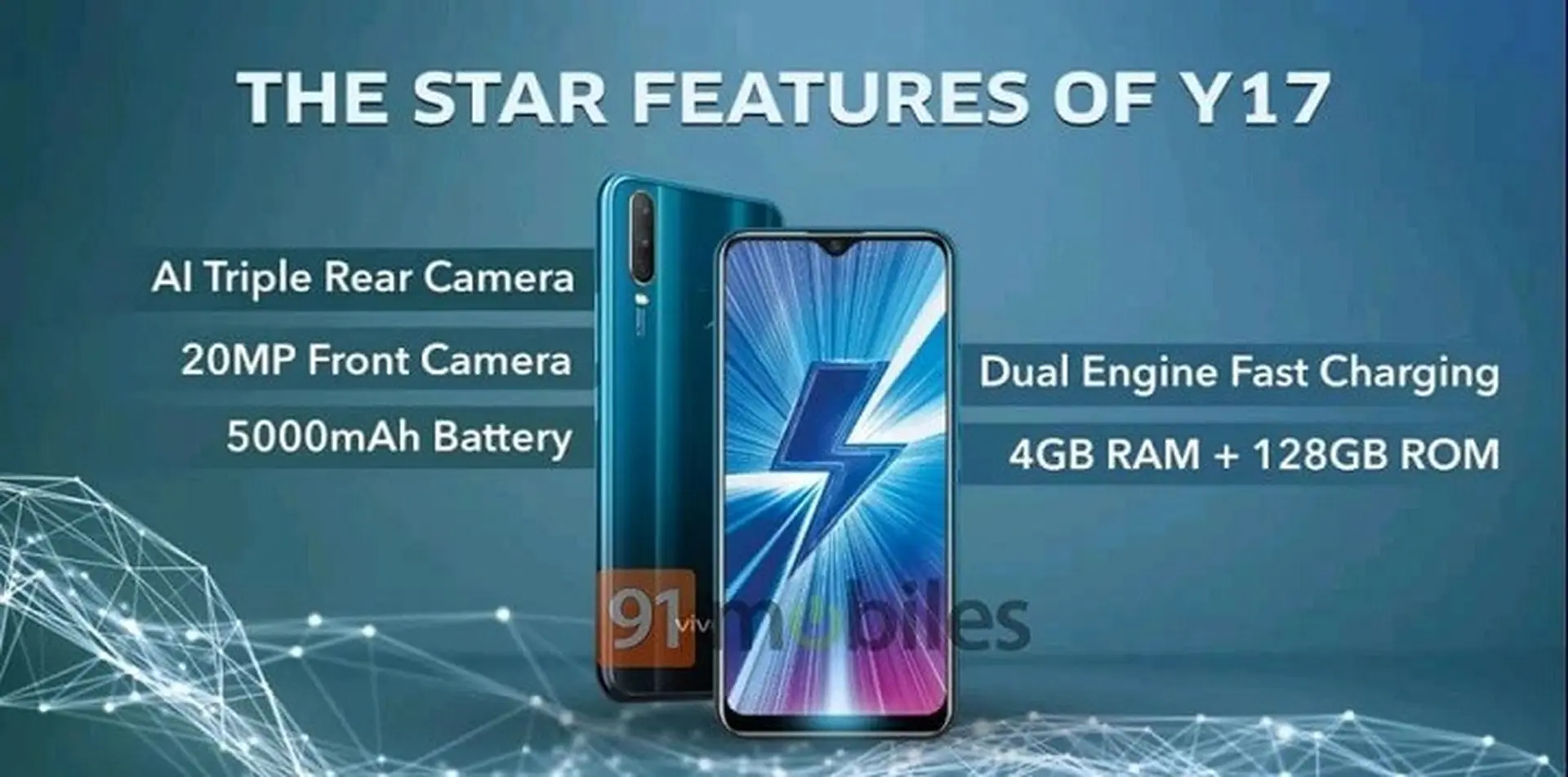 Vivo Y17 lộ cấu hình: Camera selfie 20 MP, RAM 4GB, giá tốt