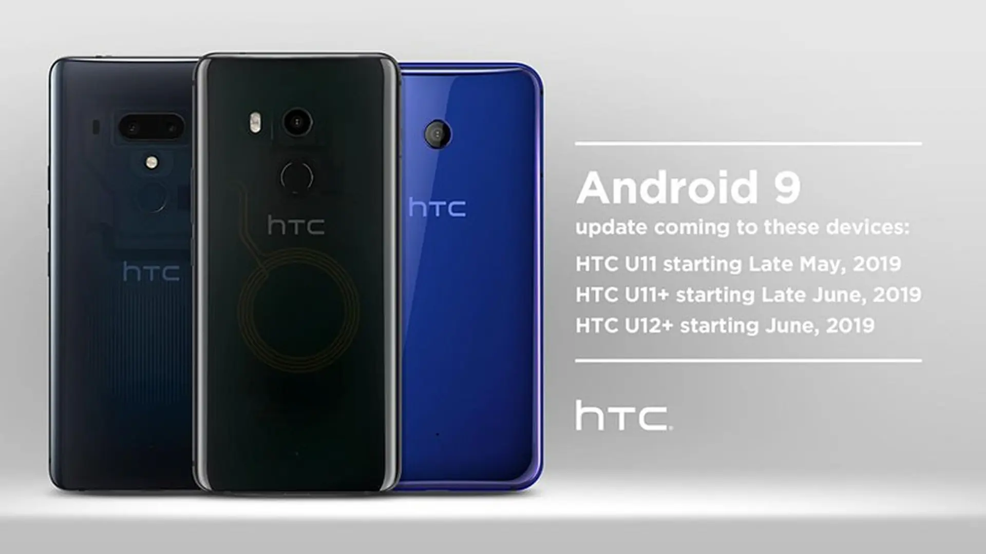 HTC sẽ bắt đầu cập nhật U11, U11 + và U12 + lên Android Pie vào cuối tháng này