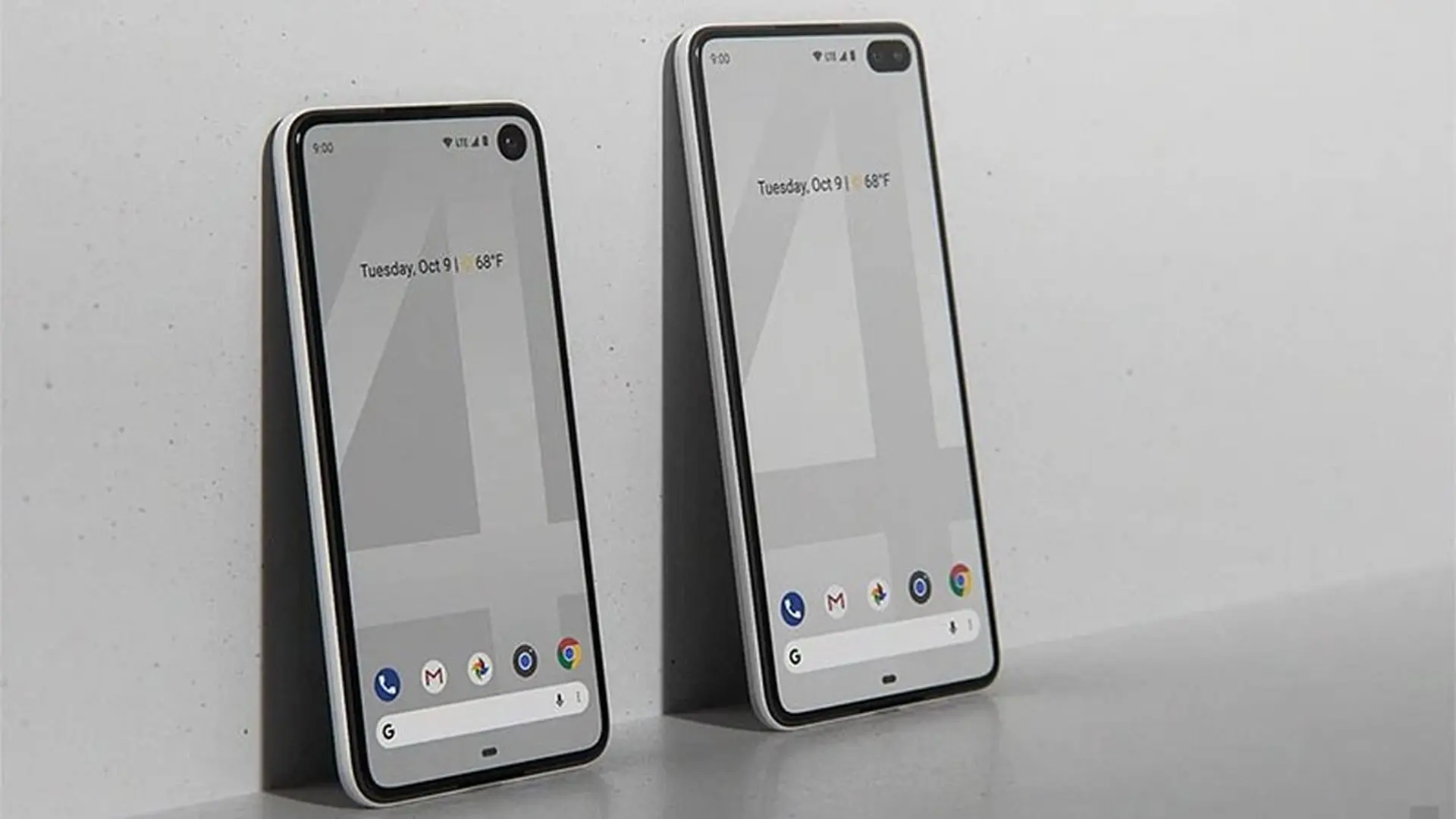 Google Pixel 4 và Pixel 4 XL bất ngờ lộ ảnh render với màn hình đục lỗ, camera kép