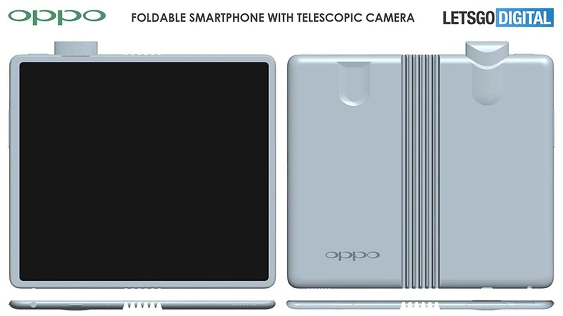 OPPO được cấp bằng sáng chế về smartphone màn hình gập có camera selfie pop-up