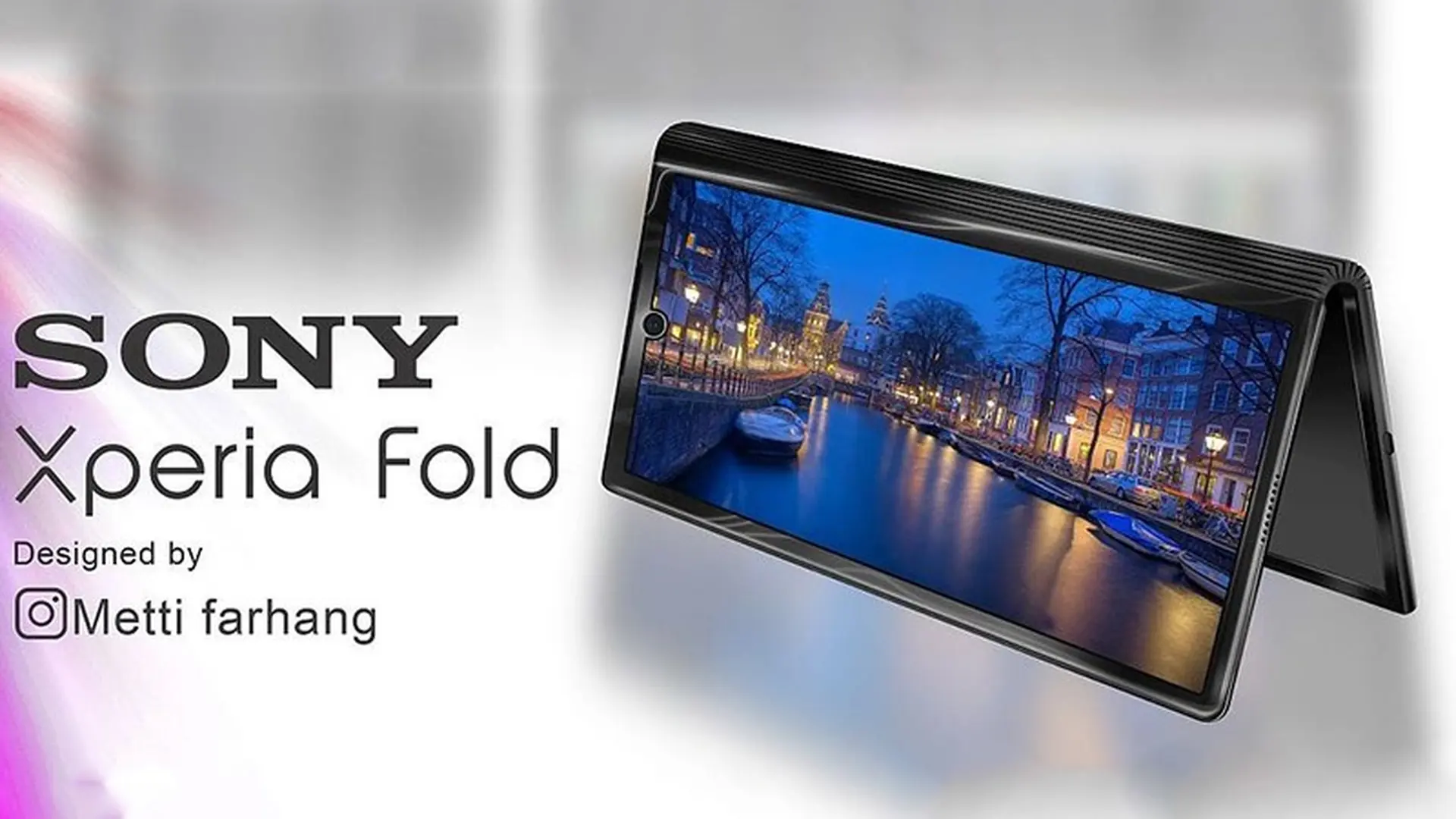 Tròn mắt trước concept Sony Xperia Fold màn hình gập, đẹp khó cưỡng