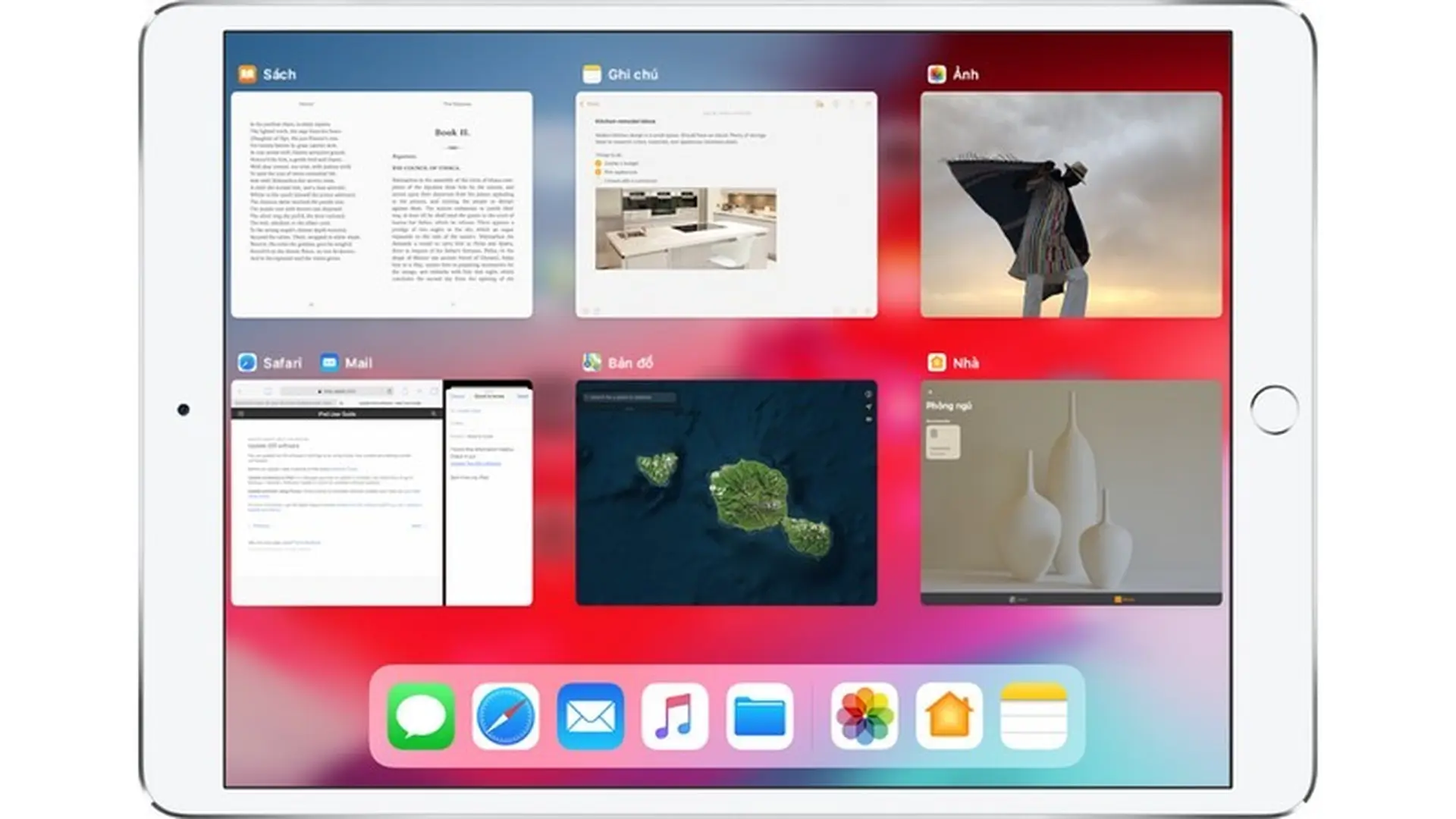 Chuyển đổi giữa các ứng dụng trên iPad