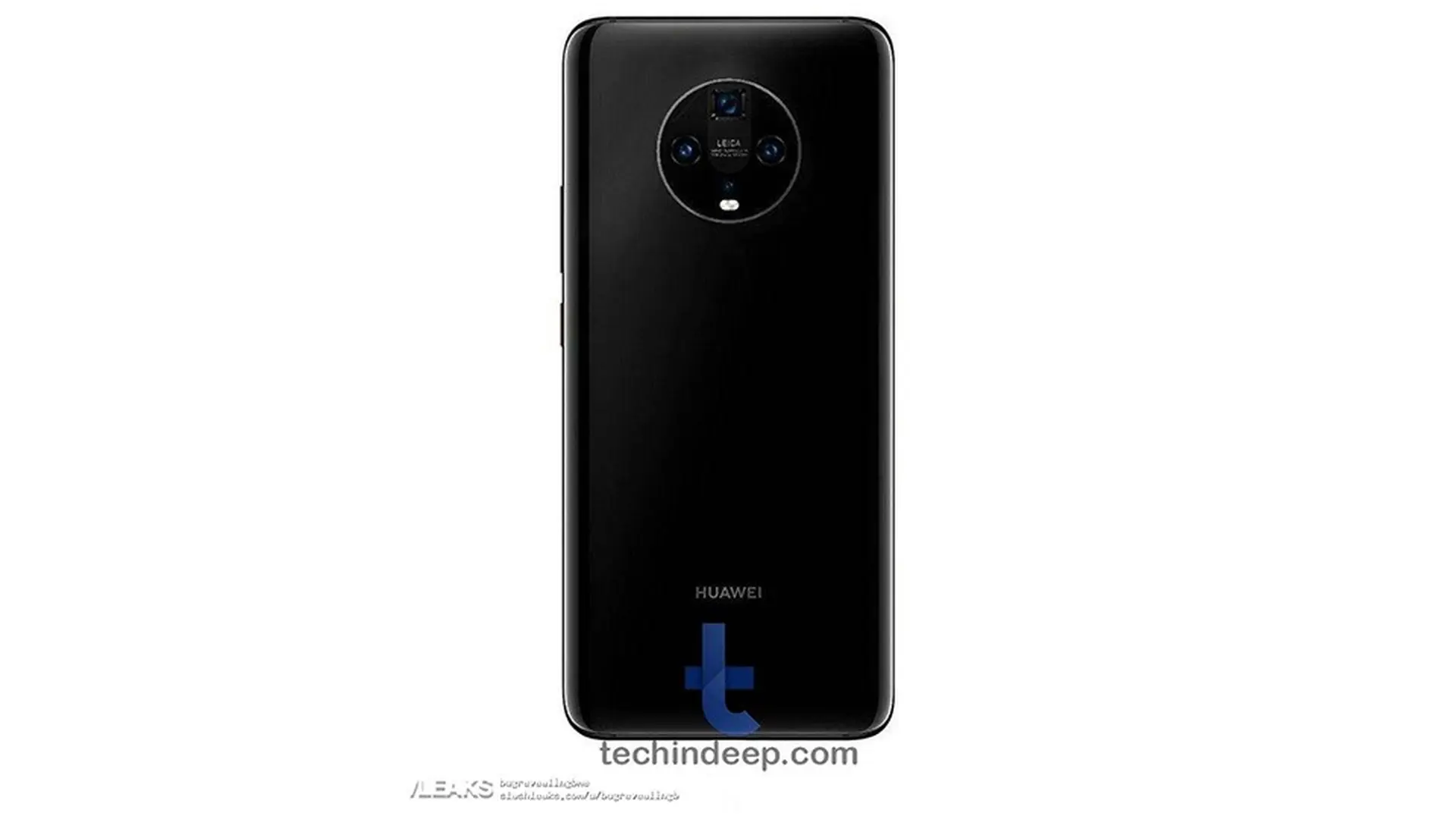 Huawei Mate 30 lộ ảnh render mặt sau với cụm 4 camera tròn