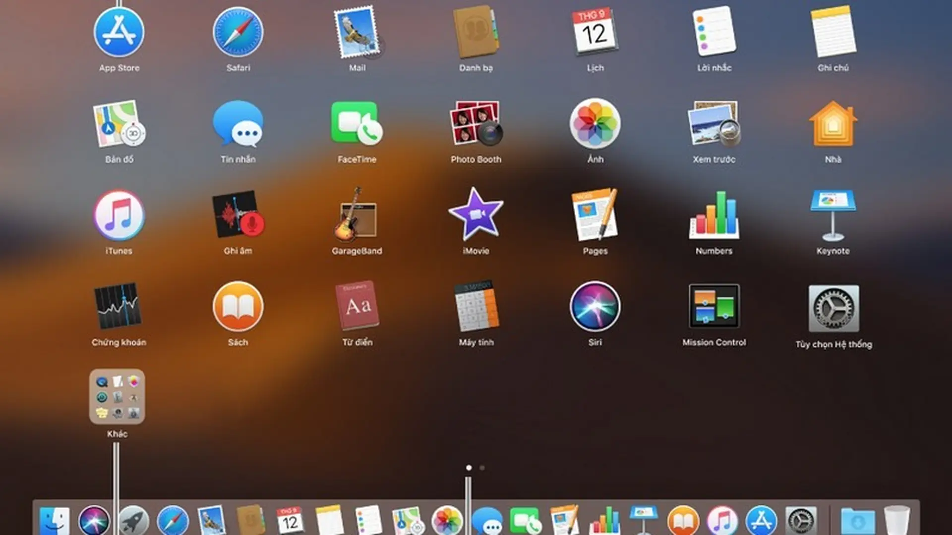Sử dụng Launchpad để xem và mở các ứng dụng trên máy Mac
