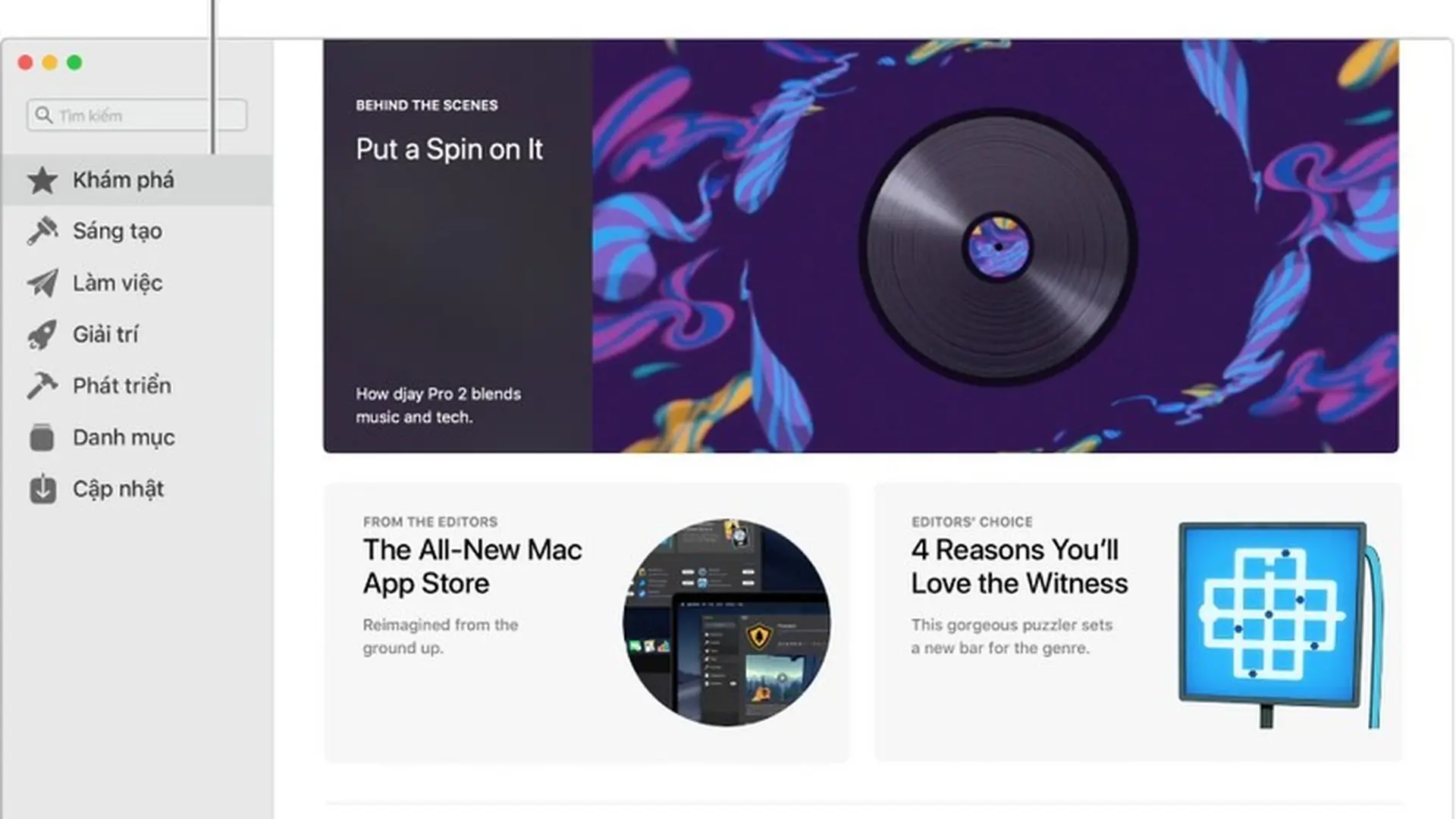 Tìm, mua và tải về các ứng dụng trong App Store trên máy Mac